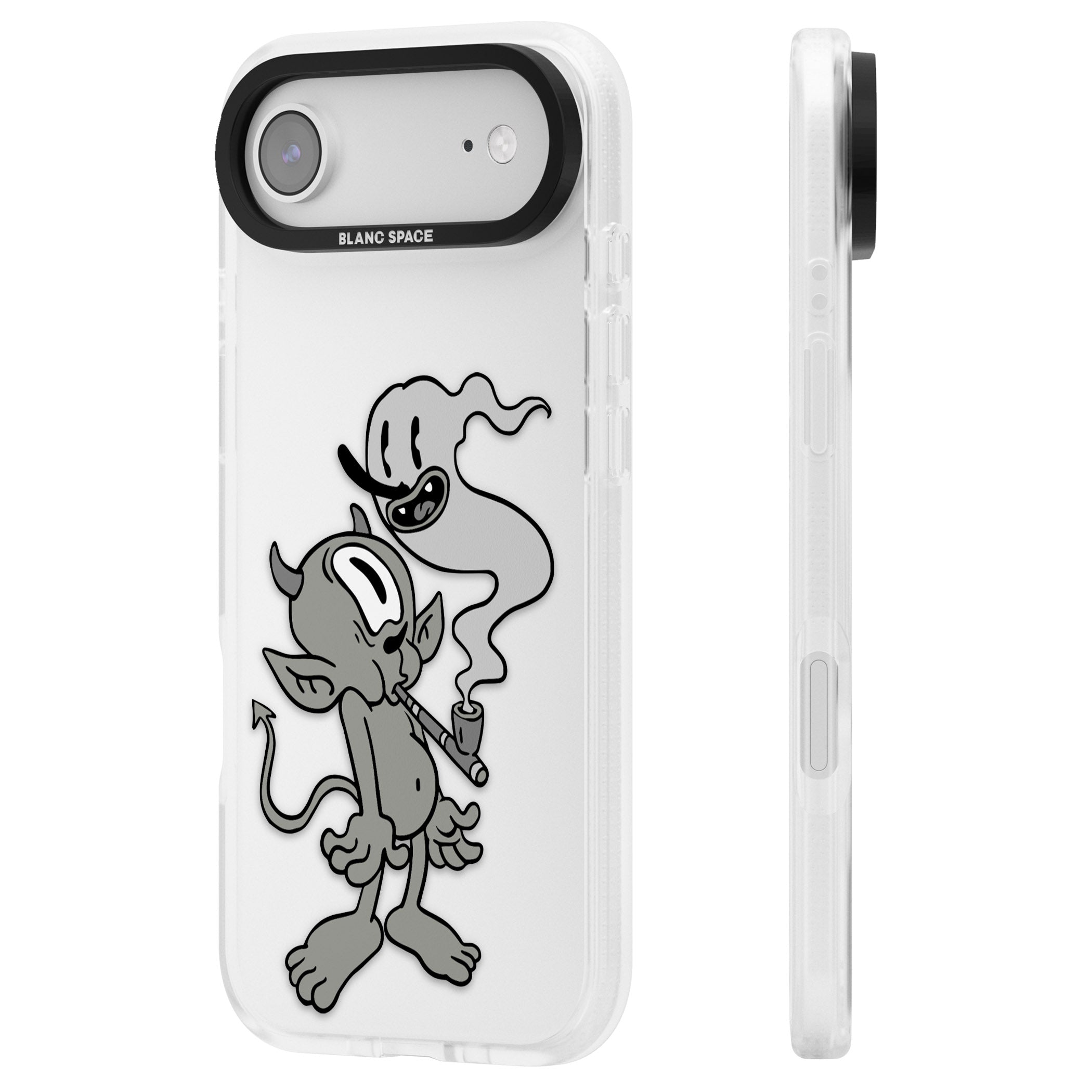 Pipe Goblin iPhone 17 Air Impact Air Clear Phone Case Side Profile