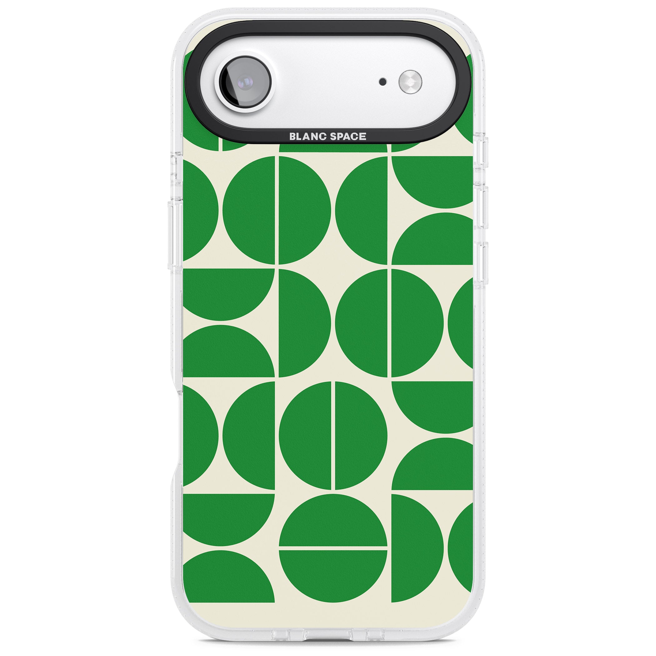 Retro Green Circles iPhone 17 Air Impact Air Clear Phone Case