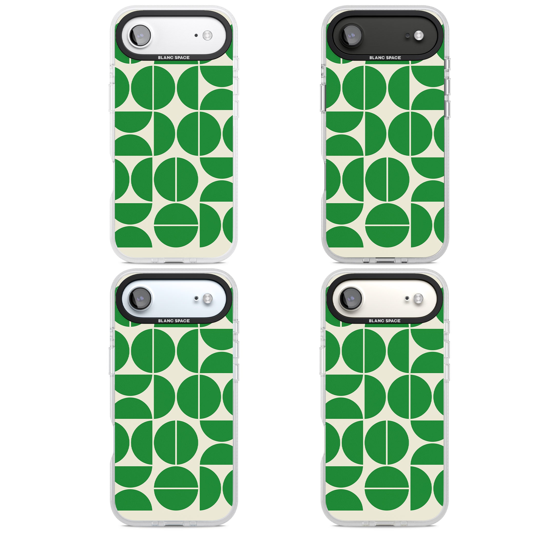 Retro Green Circles iPhone 17 Air Impact Air Clear Phone Case APT Impact Protection