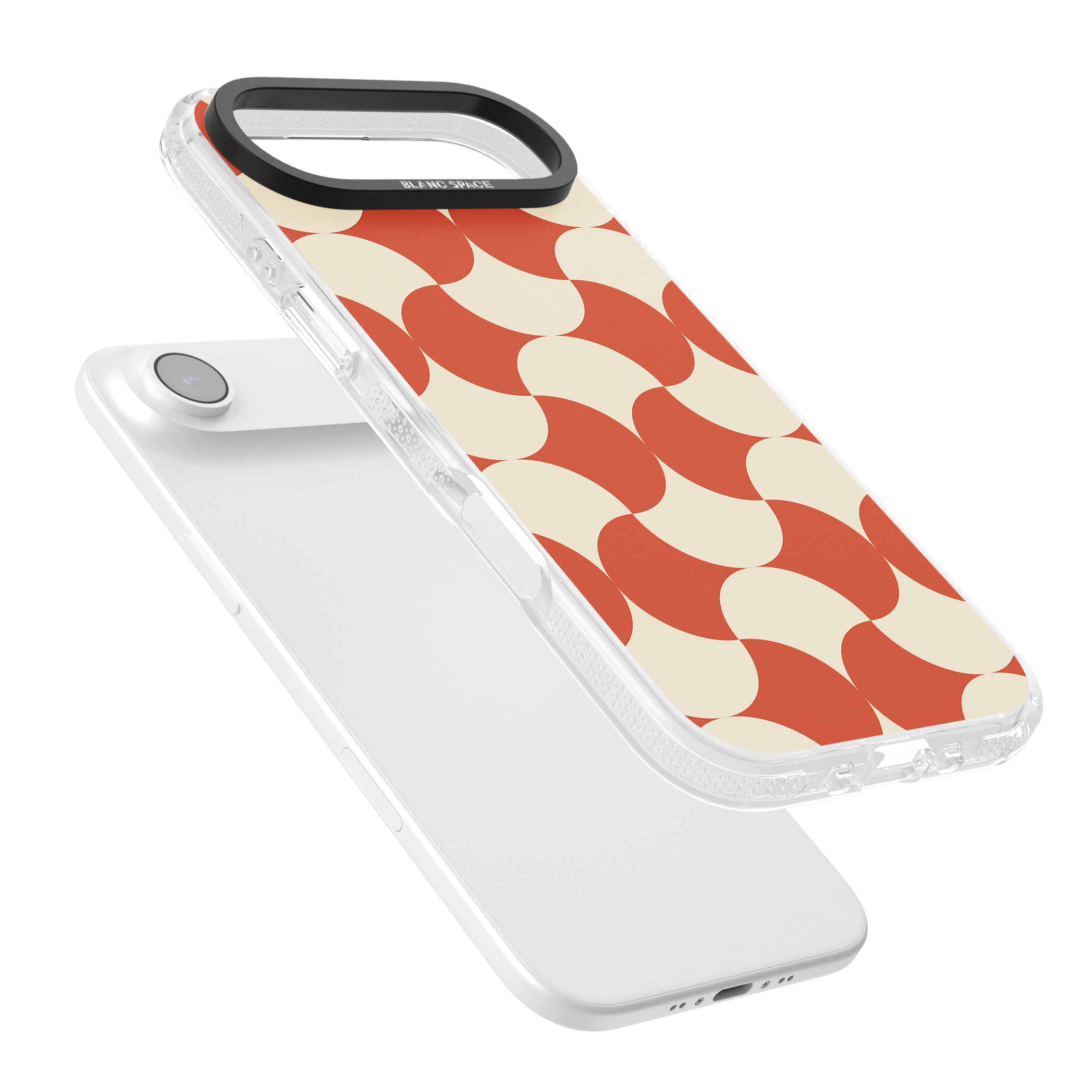 Abstract Retro Shapes iPhone 17 Air Impact Air Clear Phone Case Colours