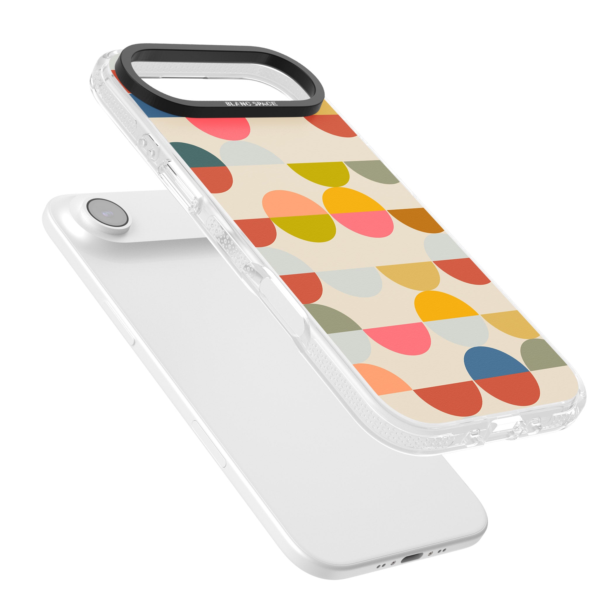 Colorful Retro Circles iPhone 17 Air Impact Air Clear Phone Case Colours
