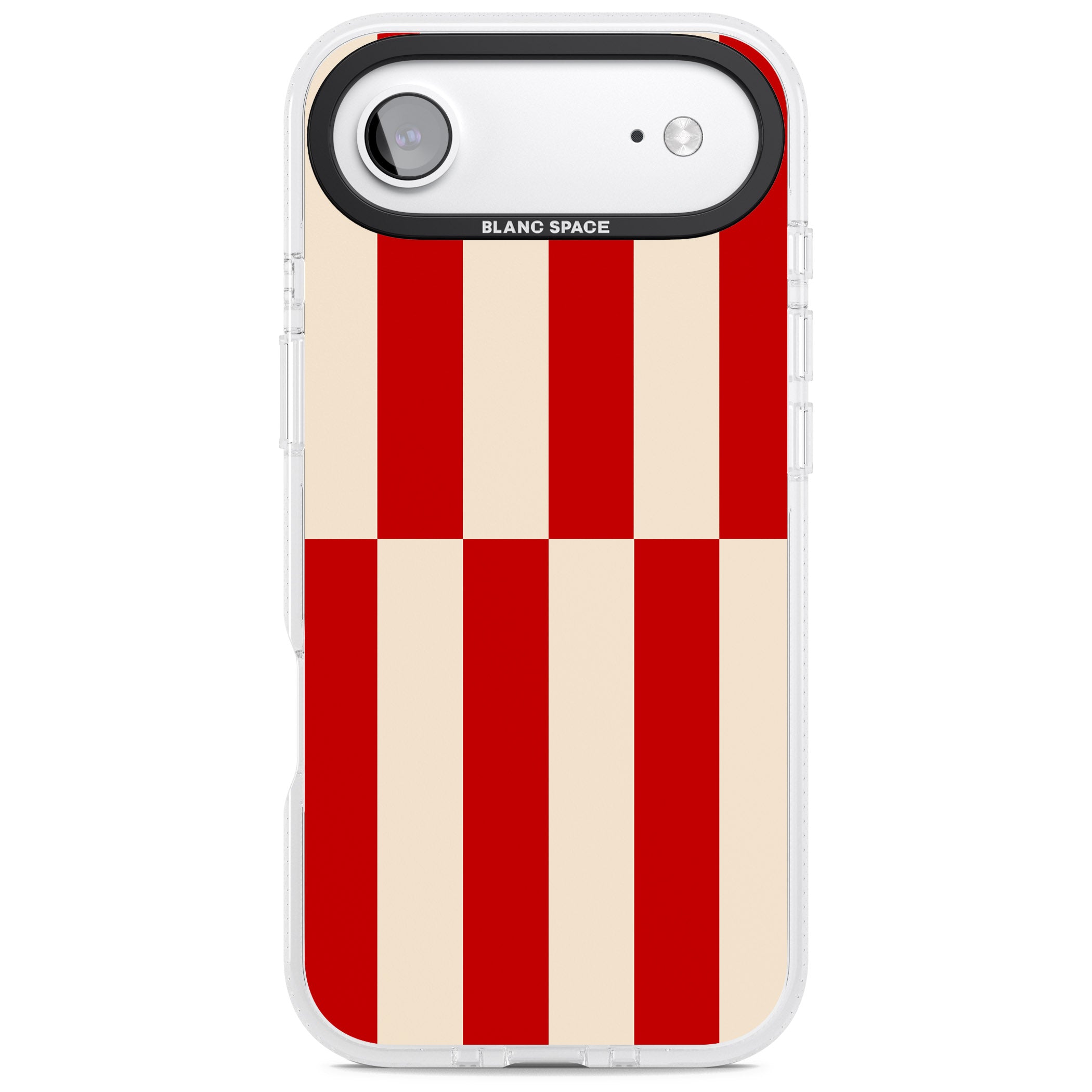 Retro Red Stripes iPhone 17 Air Impact Air Clear Phone Case