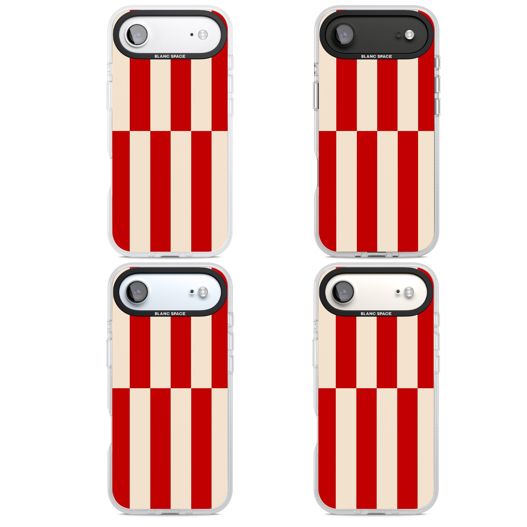 Retro Red Stripes iPhone 17 Air Impact Air Clear Phone Case APT Impact Protection