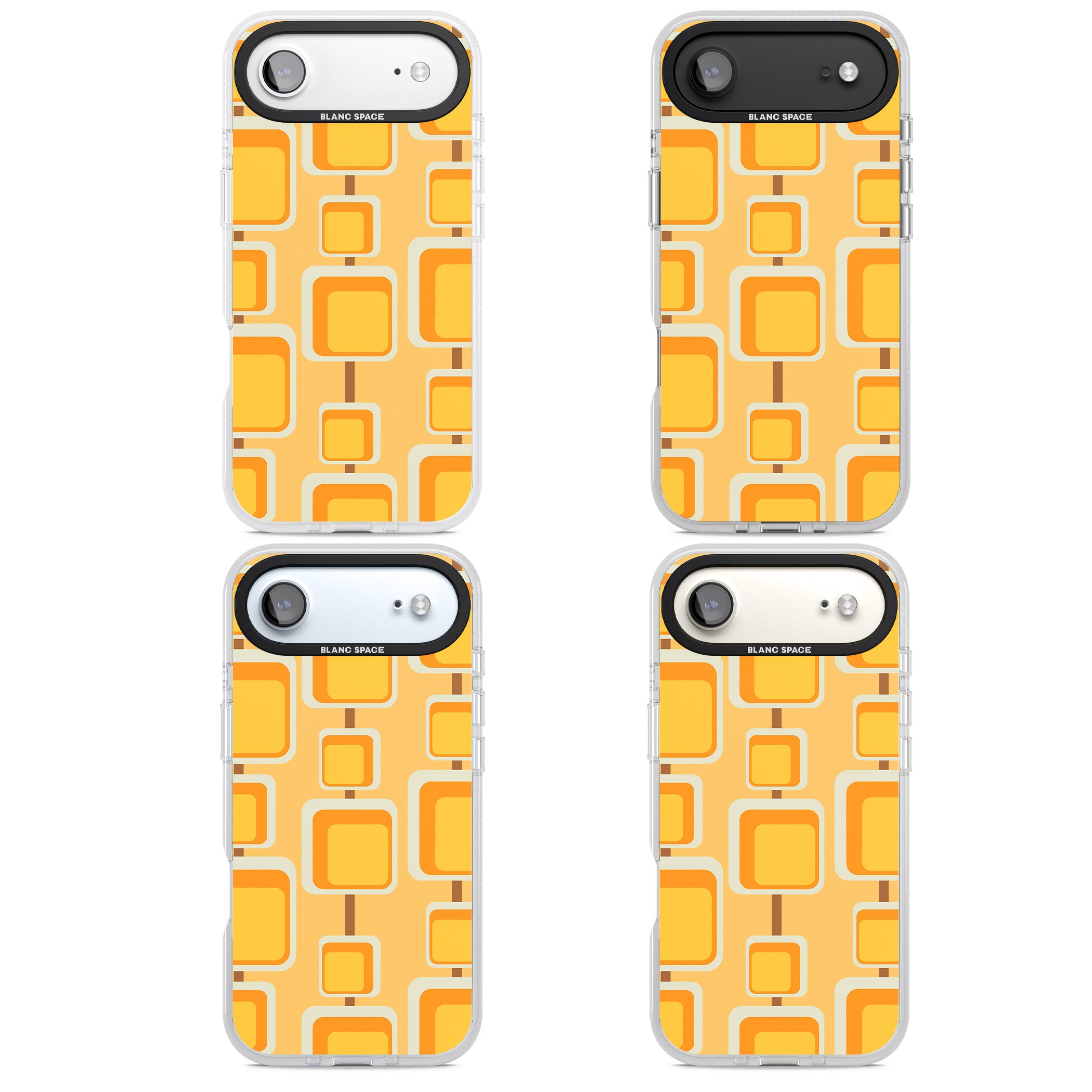 Sunny Mid Century Squares iPhone 17 Air Impact Air Clear Phone Case APT Impact Protection