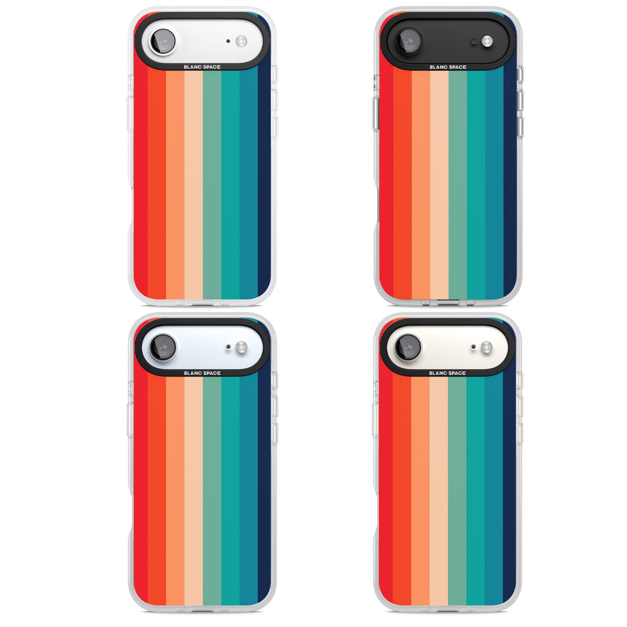 Retro 70'S Colour Palette iPhone 17 Air Impact Air Clear Phone Case APT Impact Protection