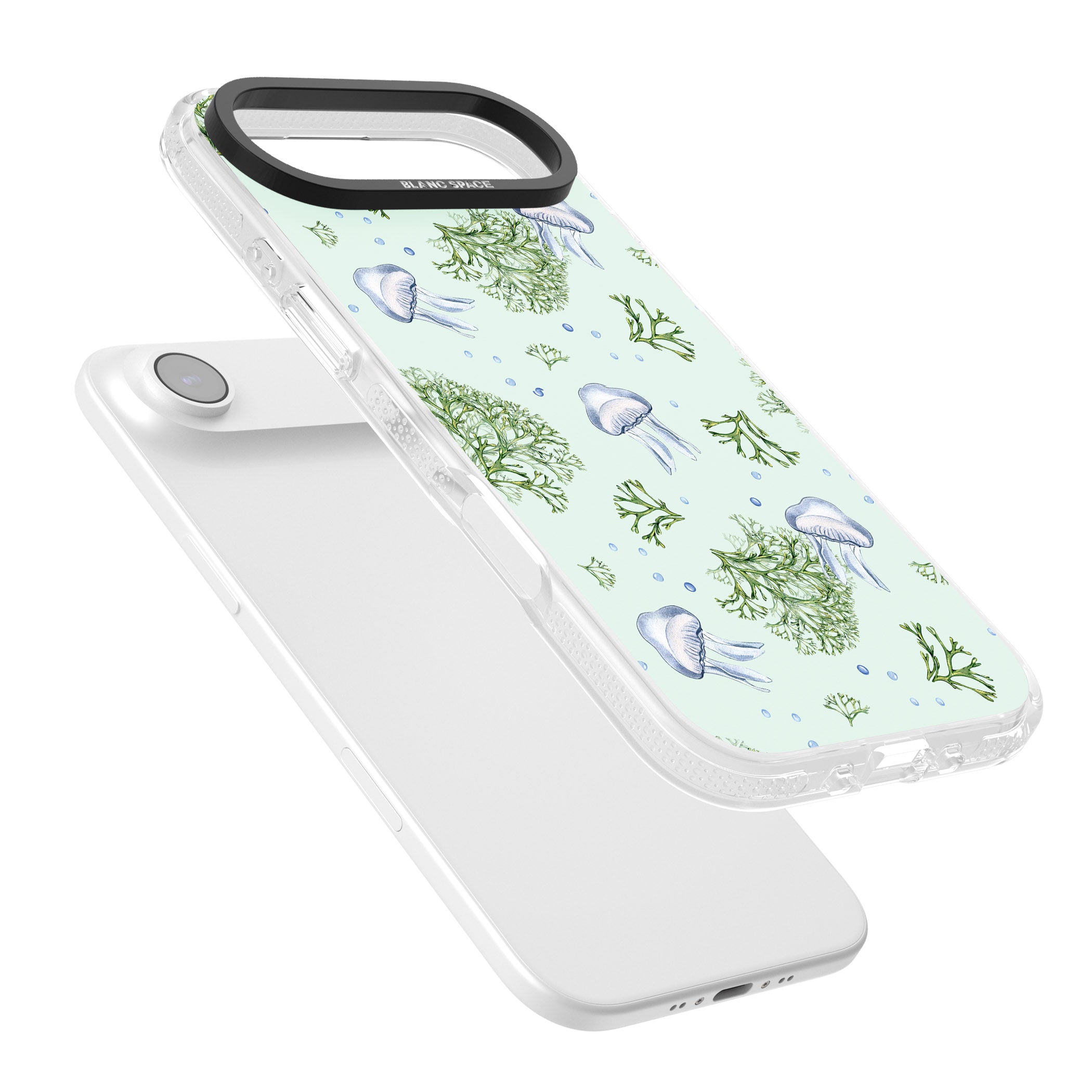 Jellyfish & Seaweed iPhone 17 Air Impact Air Clear Phone Case Colours