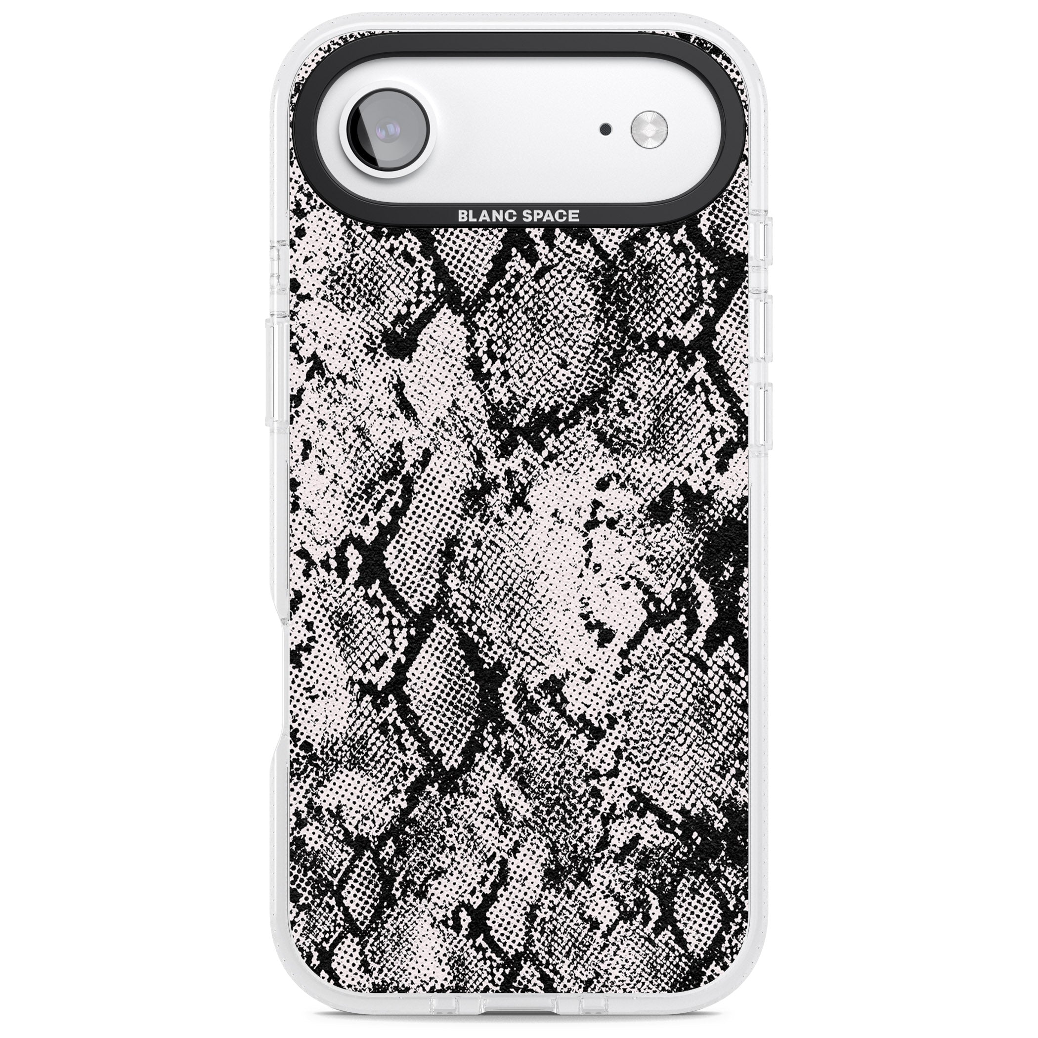 Pastel Snakeskin Grey iPhone 17 Air Impact Air Clear Phone Case