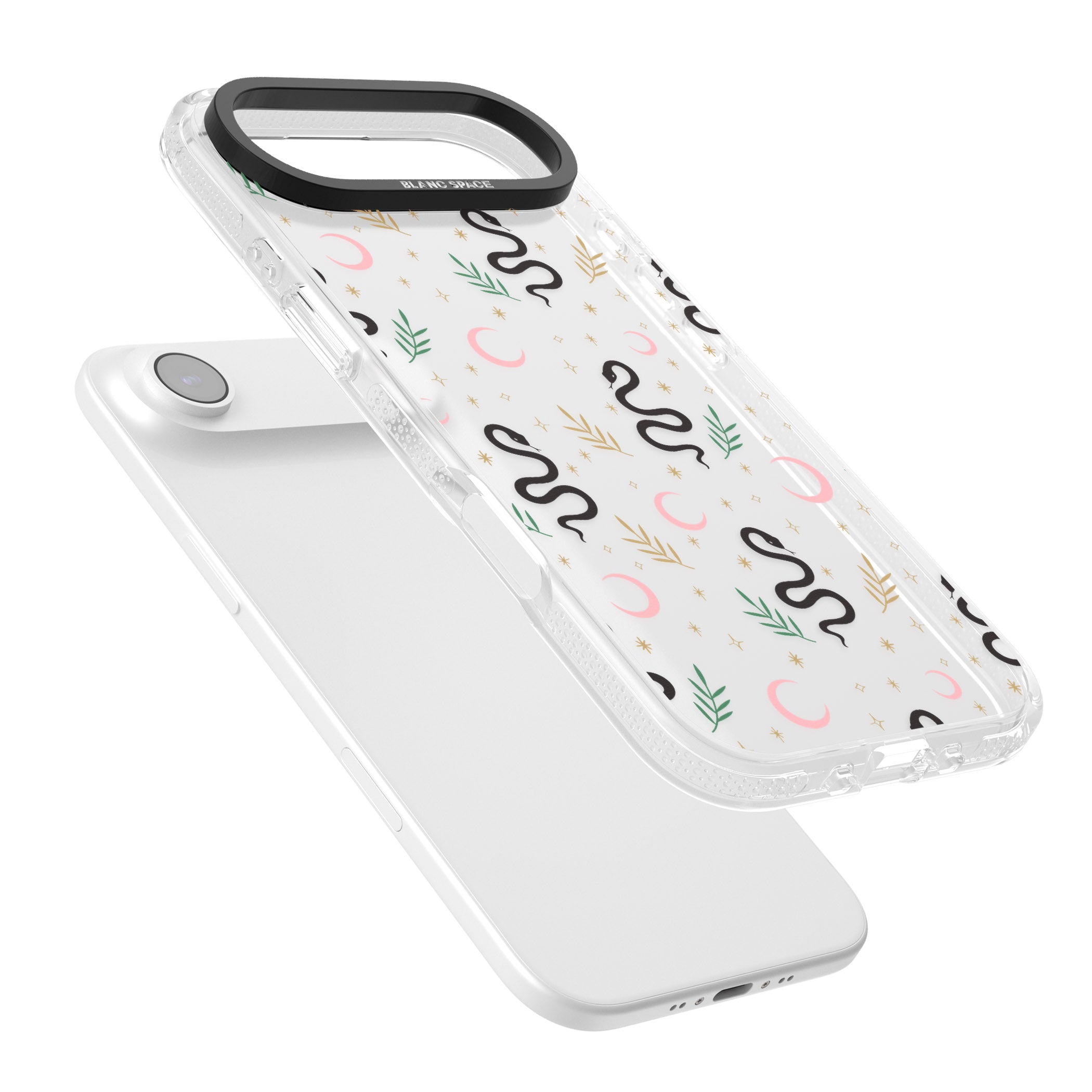 Snake & Moon Pattern iPhone 17 Air Impact Air Clear Phone Case Colours