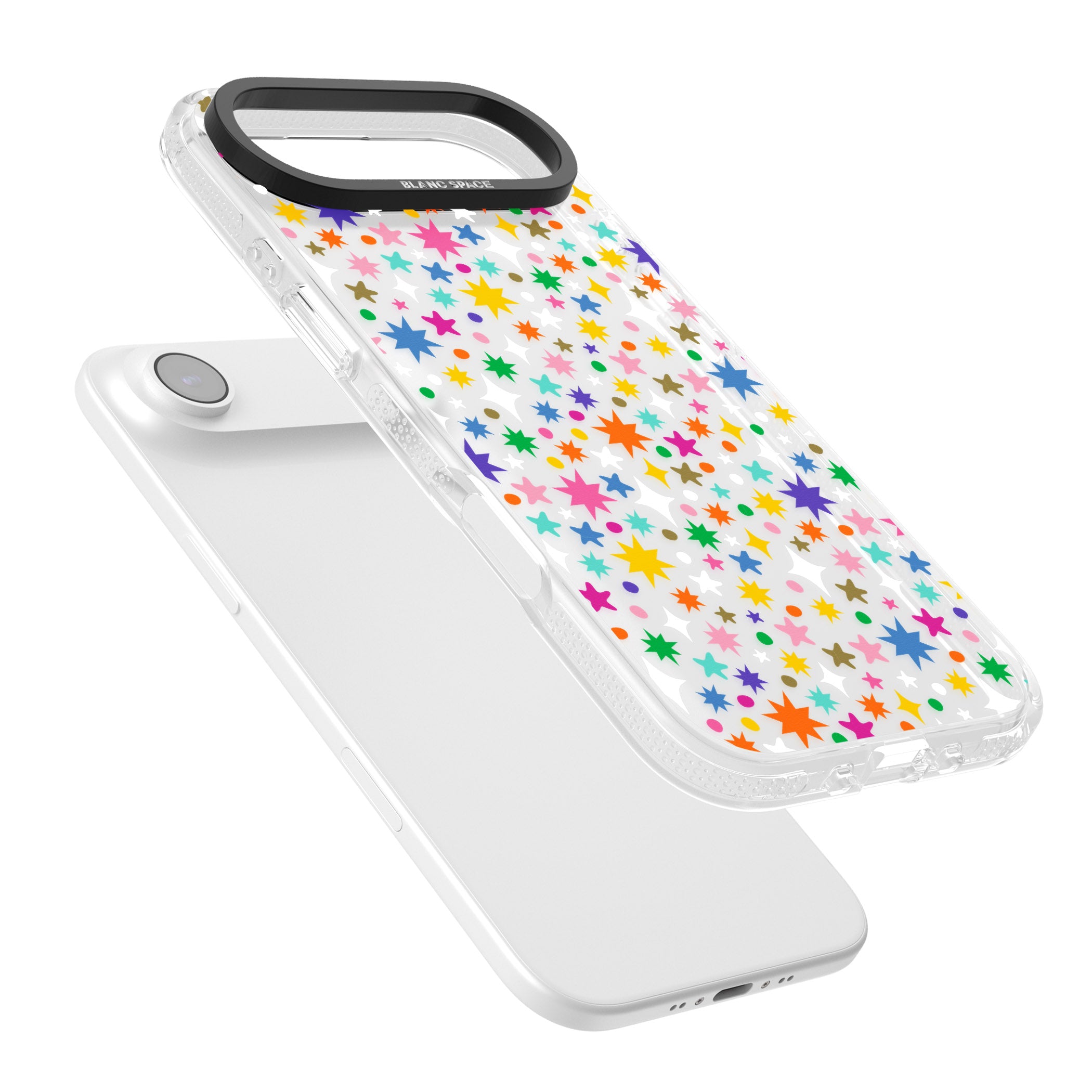 Rainbow Starburst iPhone 17 Air Impact Air Clear Phone Case Colours