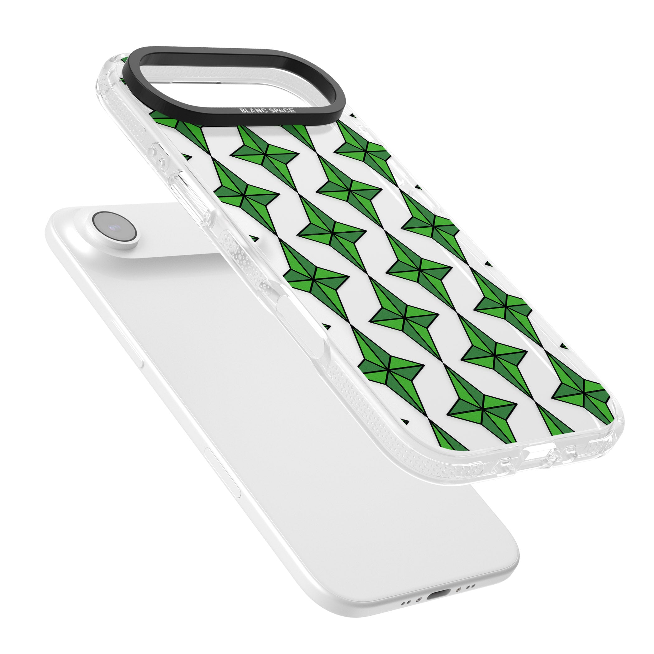 Emerald Stars Pattern (Clear) iPhone 17 Air Impact Air Clear Phone Case Colours
