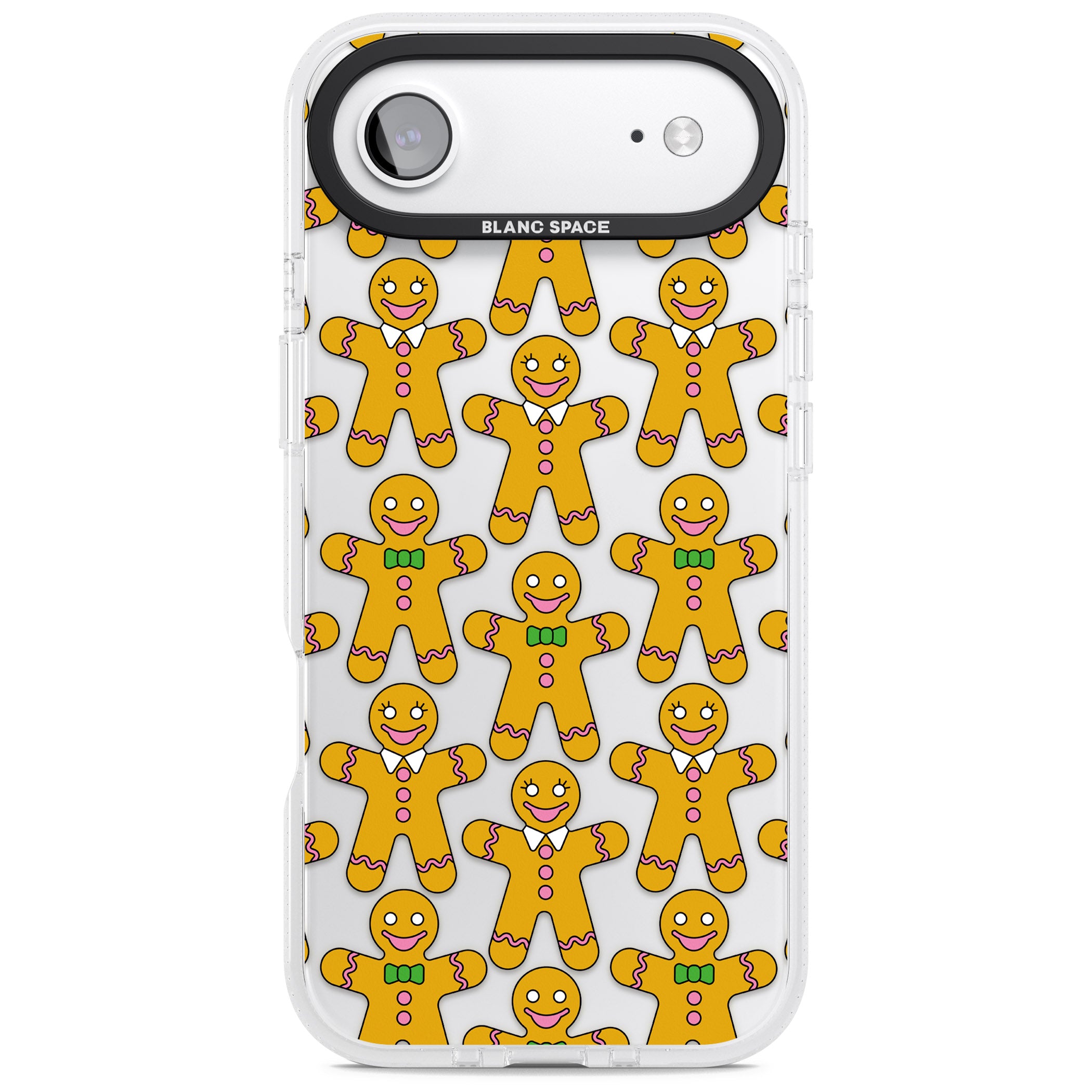 Gingerbread Cookie Pattern iPhone 17 Air Impact Air Clear Phone Case
