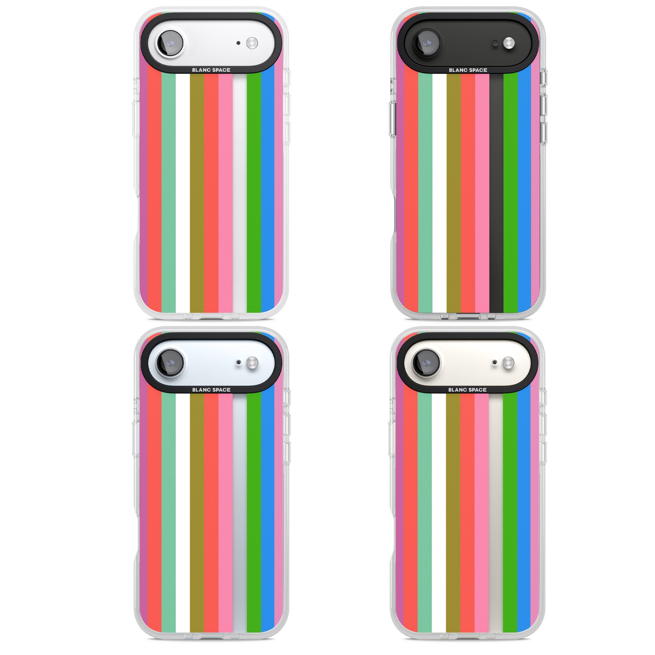Vibrant Stripes iPhone 17 Air Impact Air Clear Phone Case APT Impact Protection
