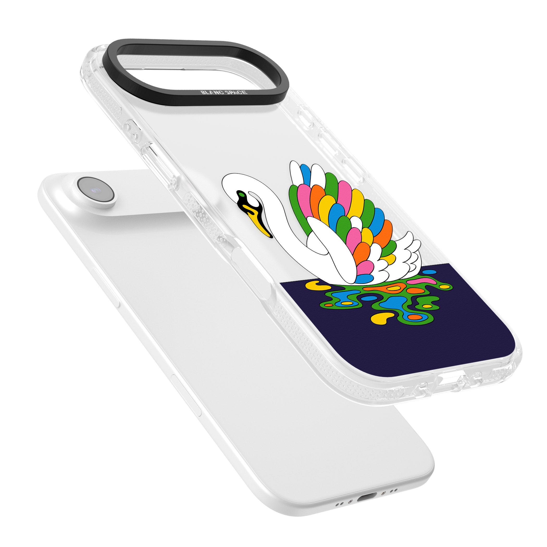 Serene Swan iPhone 17 Air Impact Air Clear Phone Case Colours