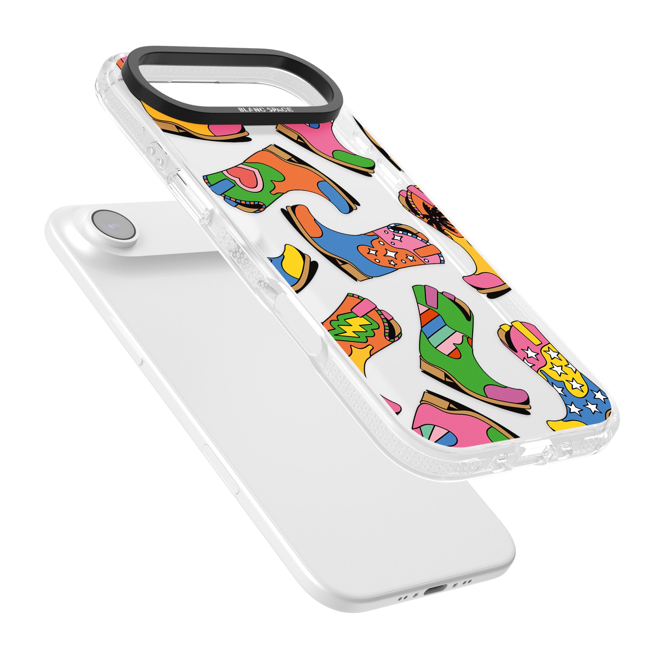 Starburst Boots iPhone 17 Air Impact Air Clear Phone Case Colours