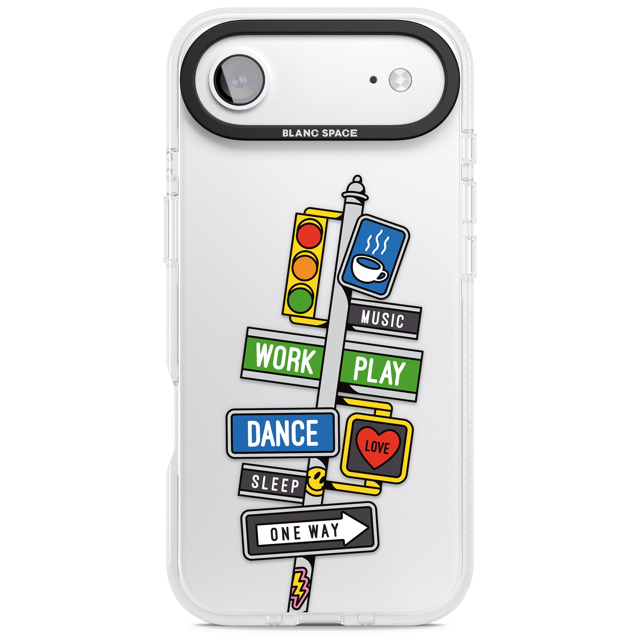 Mood Street Signs iPhone 17 Air Impact Air Clear Phone Case