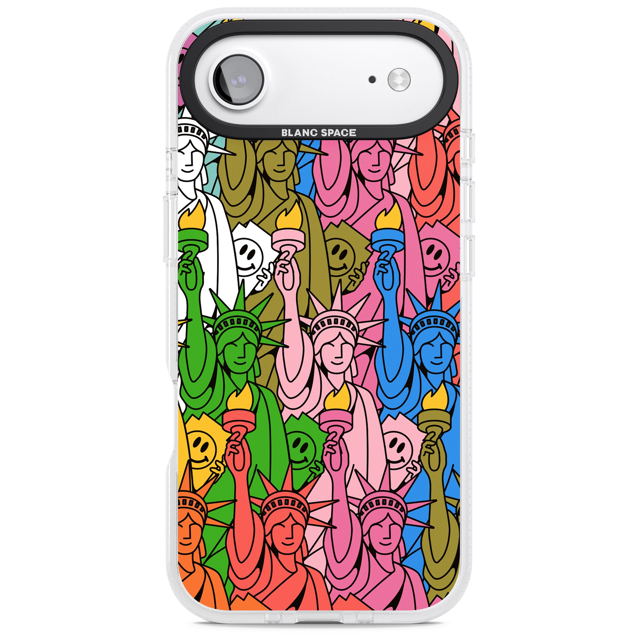 Multicolour Liberty Pattern iPhone 17 Air Impact Air Clear Phone Case