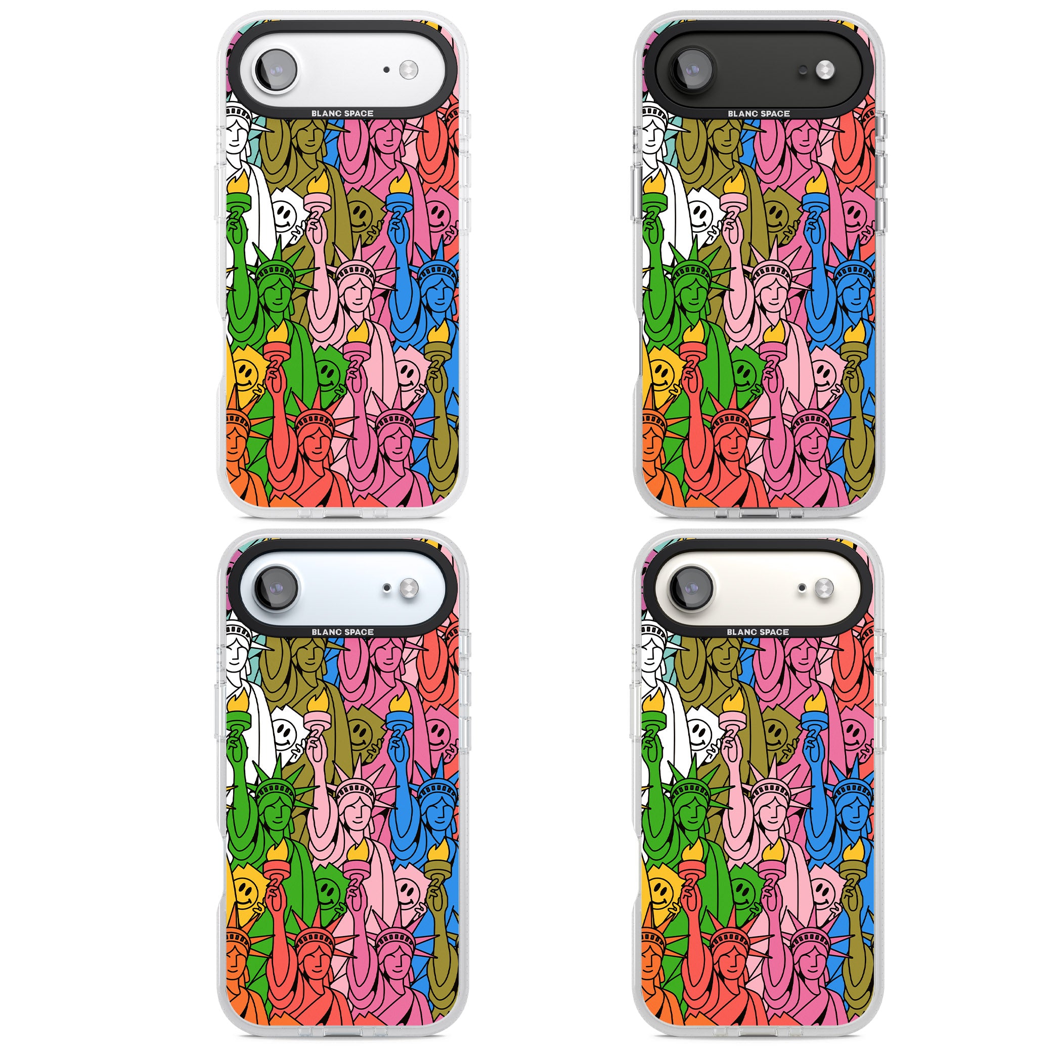 Multicolour Liberty Pattern iPhone 17 Air Impact Air Clear Phone Case APT Impact Protection