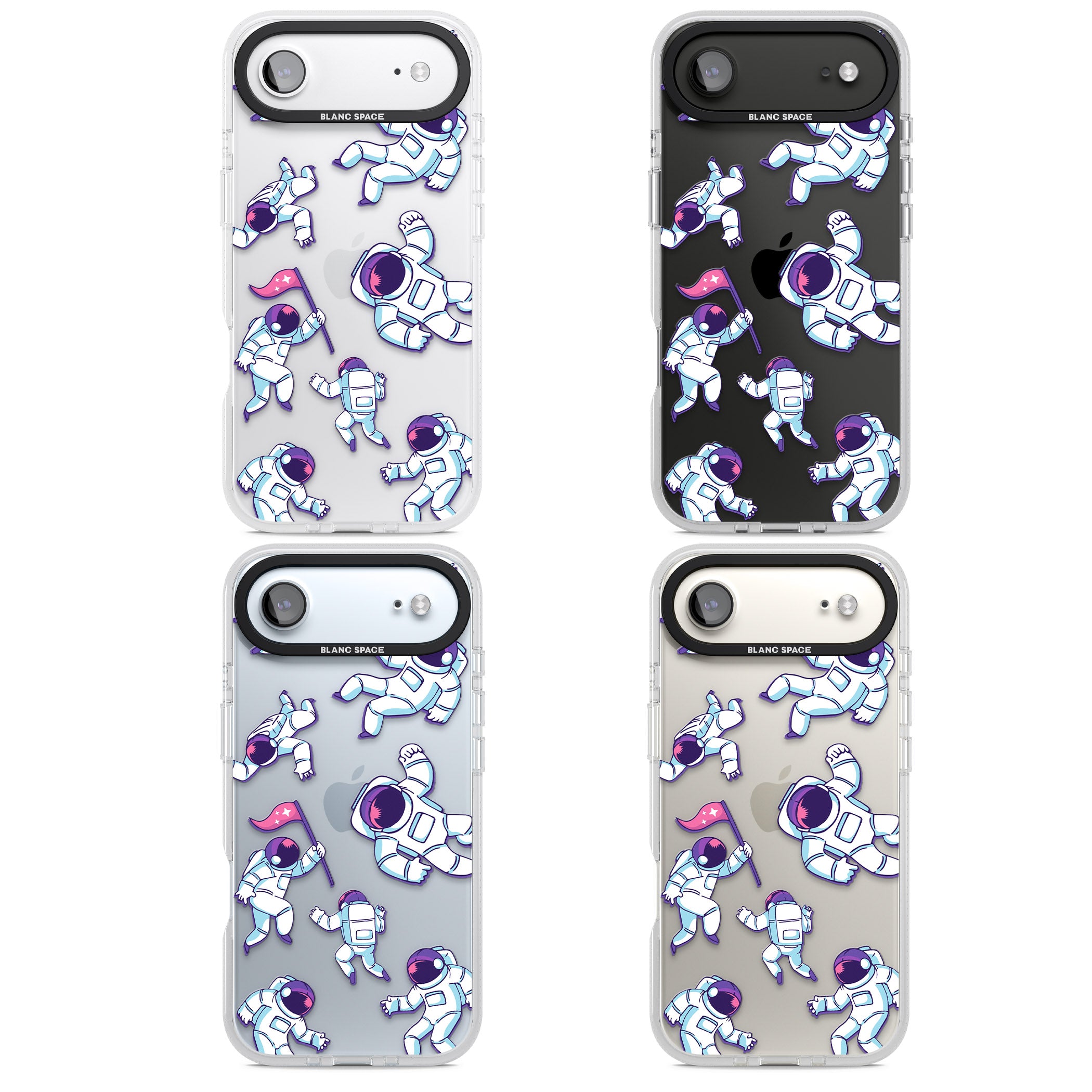 Astronaut Pattern iPhone 17 Air Impact Air Clear Phone Case APT Impact Protection