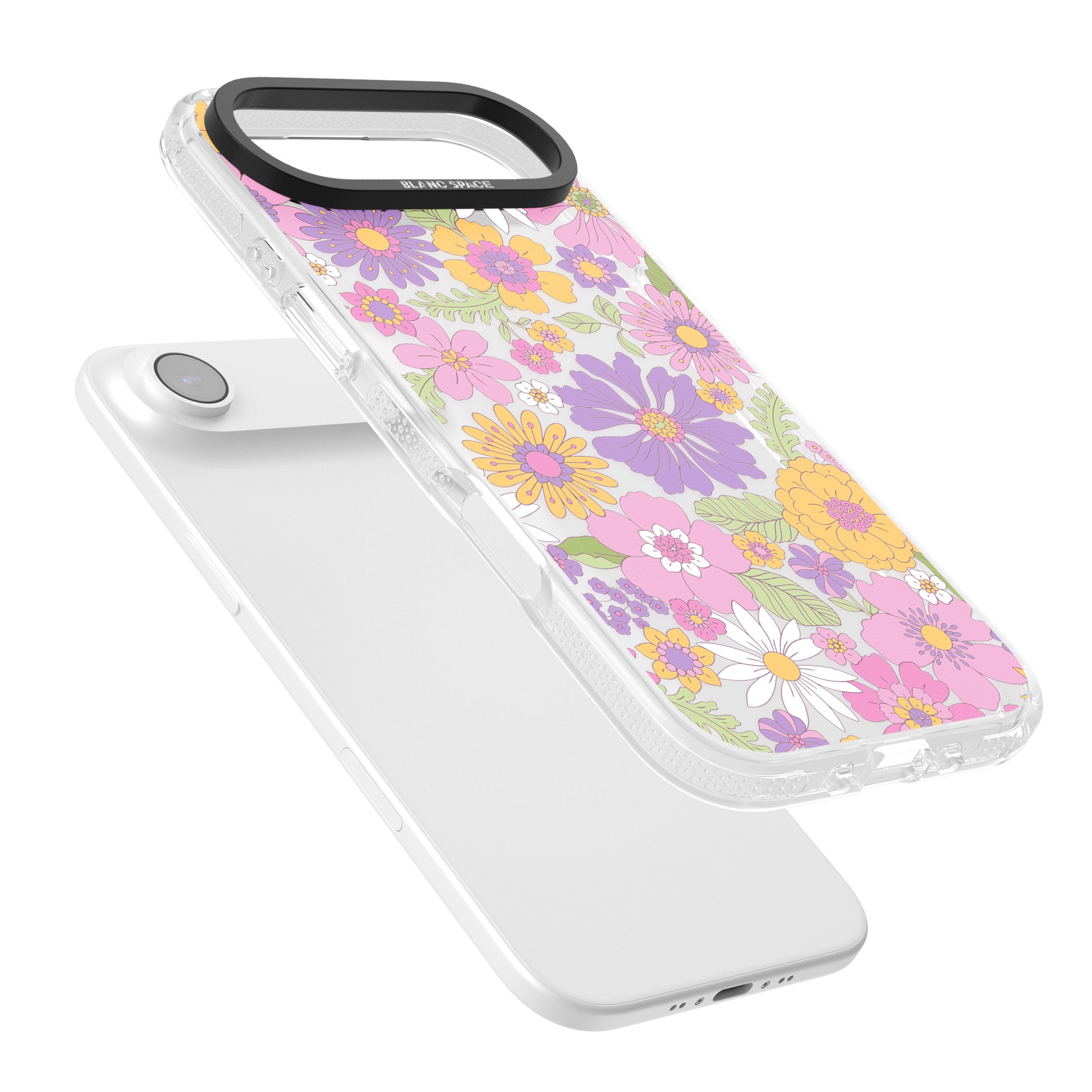 Soft Flower Mix iPhone 17 Air Impact Air Clear Phone Case Colours