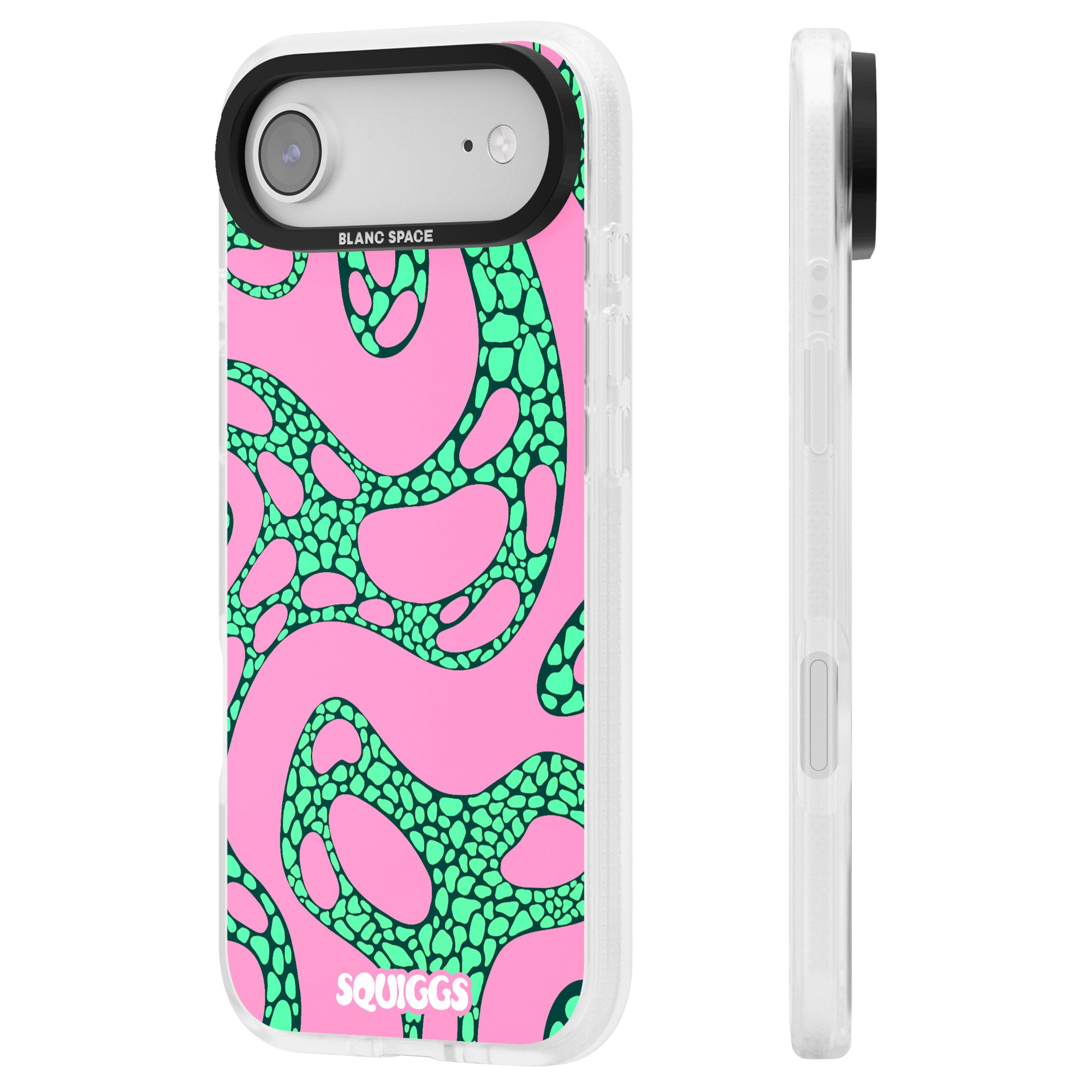 Alien Glow iPhone 17 Air Impact Air Clear Phone Case Side Profile