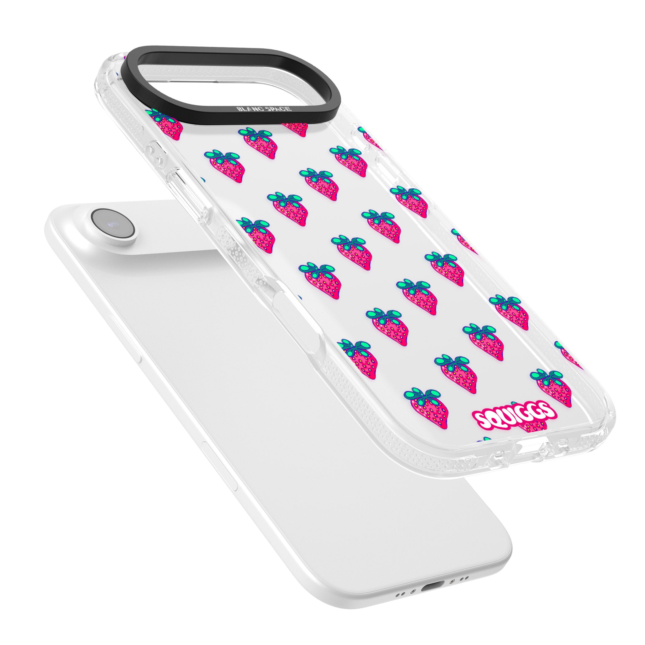 Strawberry Patch iPhone 17 Air Impact Air Clear Phone Case Colours