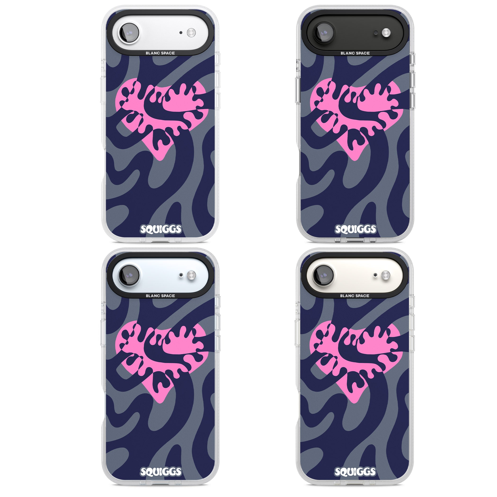 Abstract Heart iPhone 17 Air Impact Air Clear Phone Case APT Impact Protection