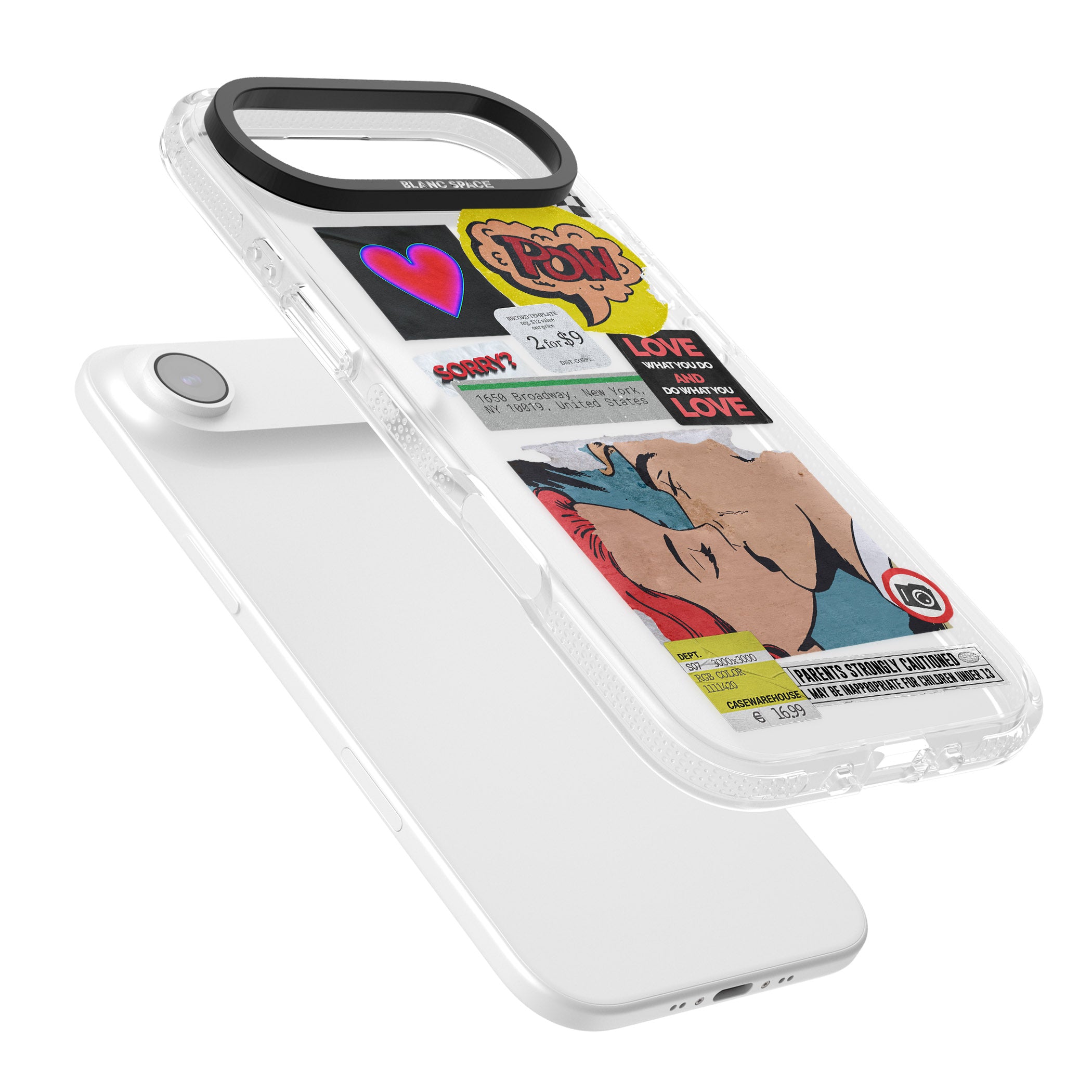 Retro Sticker Mix iPhone 17 Air Impact Air Clear Phone Case Colours