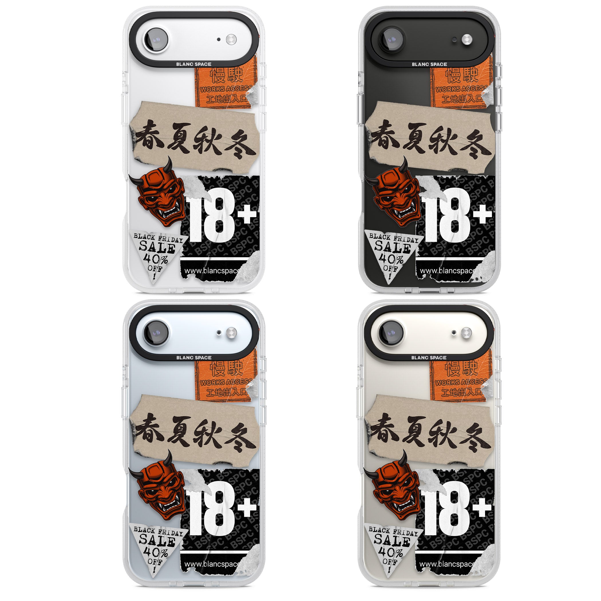 Asian Sticker Mix iPhone 17 Air Impact Air Clear Phone Case APT Impact Protection