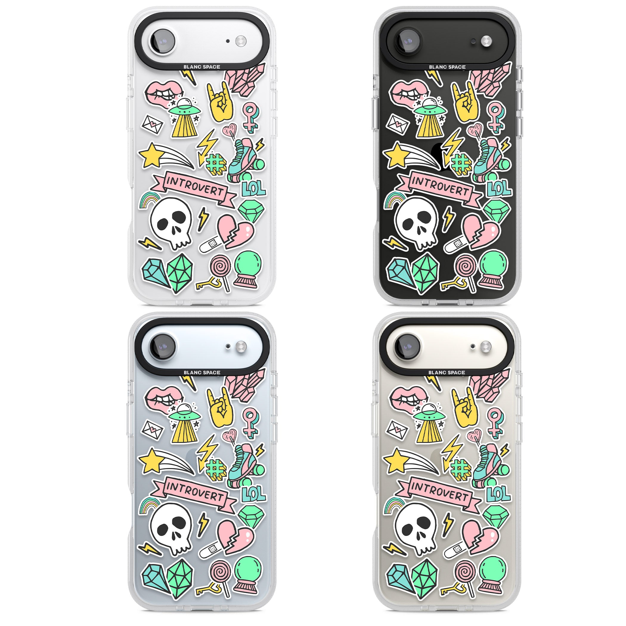 Introvert Sticker iPhone 17 Air Impact Air Clear Phone Case APT Impact Protection