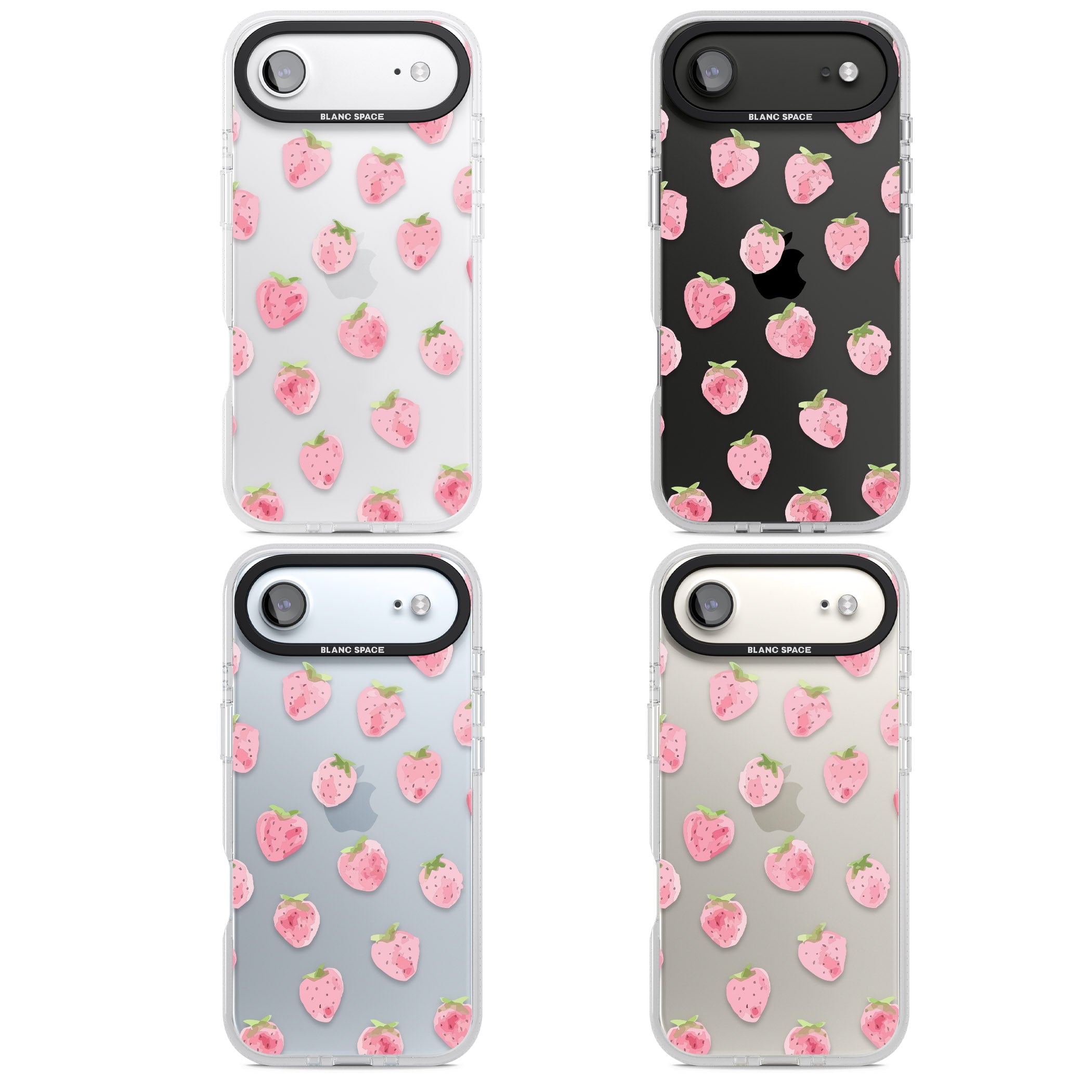 Classic Strawberry iPhone 17 Air Impact Air Clear Phone Case APT Impact Protection