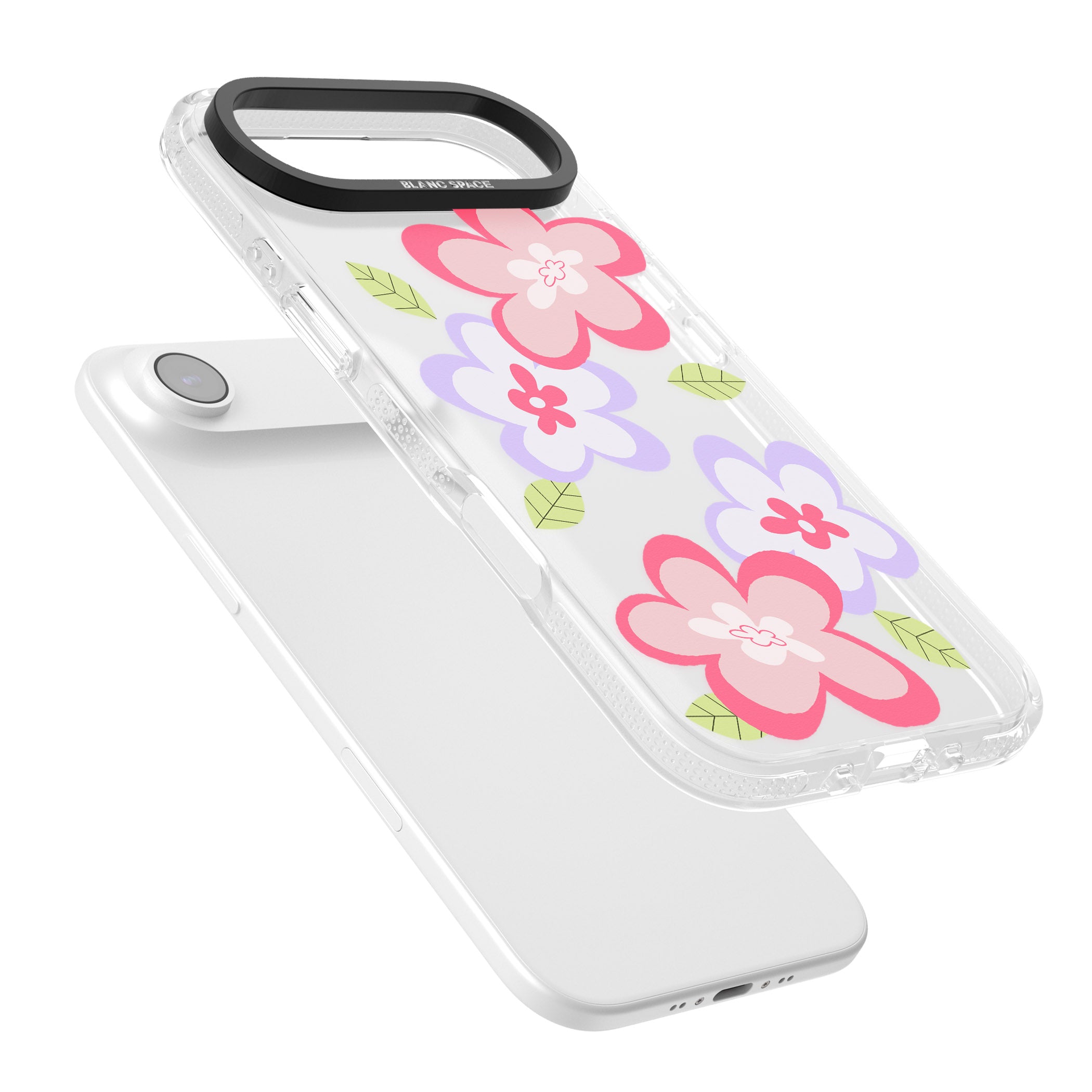 Funky Flowers iPhone 17 Air Impact Air Clear Phone Case Colours
