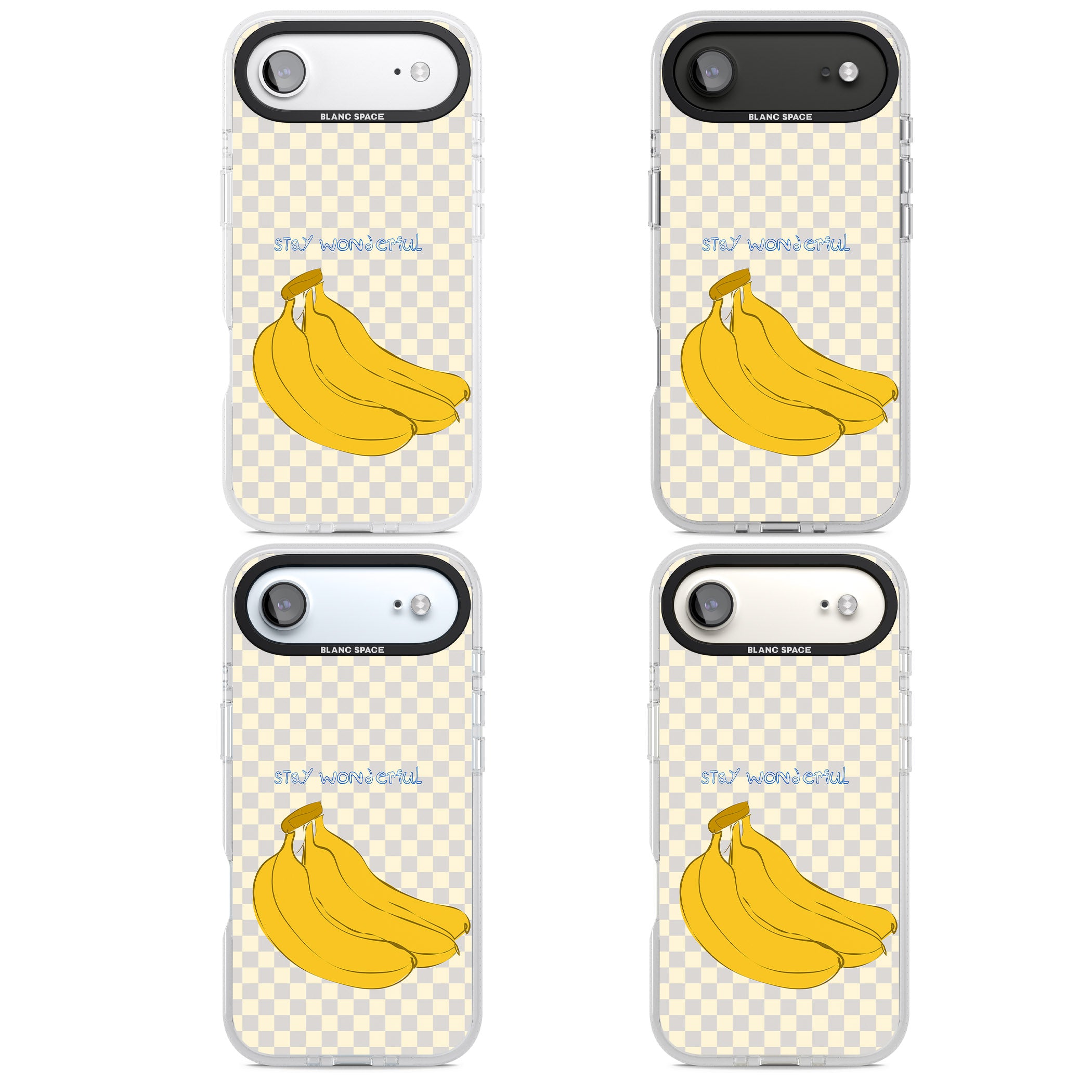 Stay Wonderful Banana iPhone 17 Air Impact Air Clear Phone Case APT Impact Protection