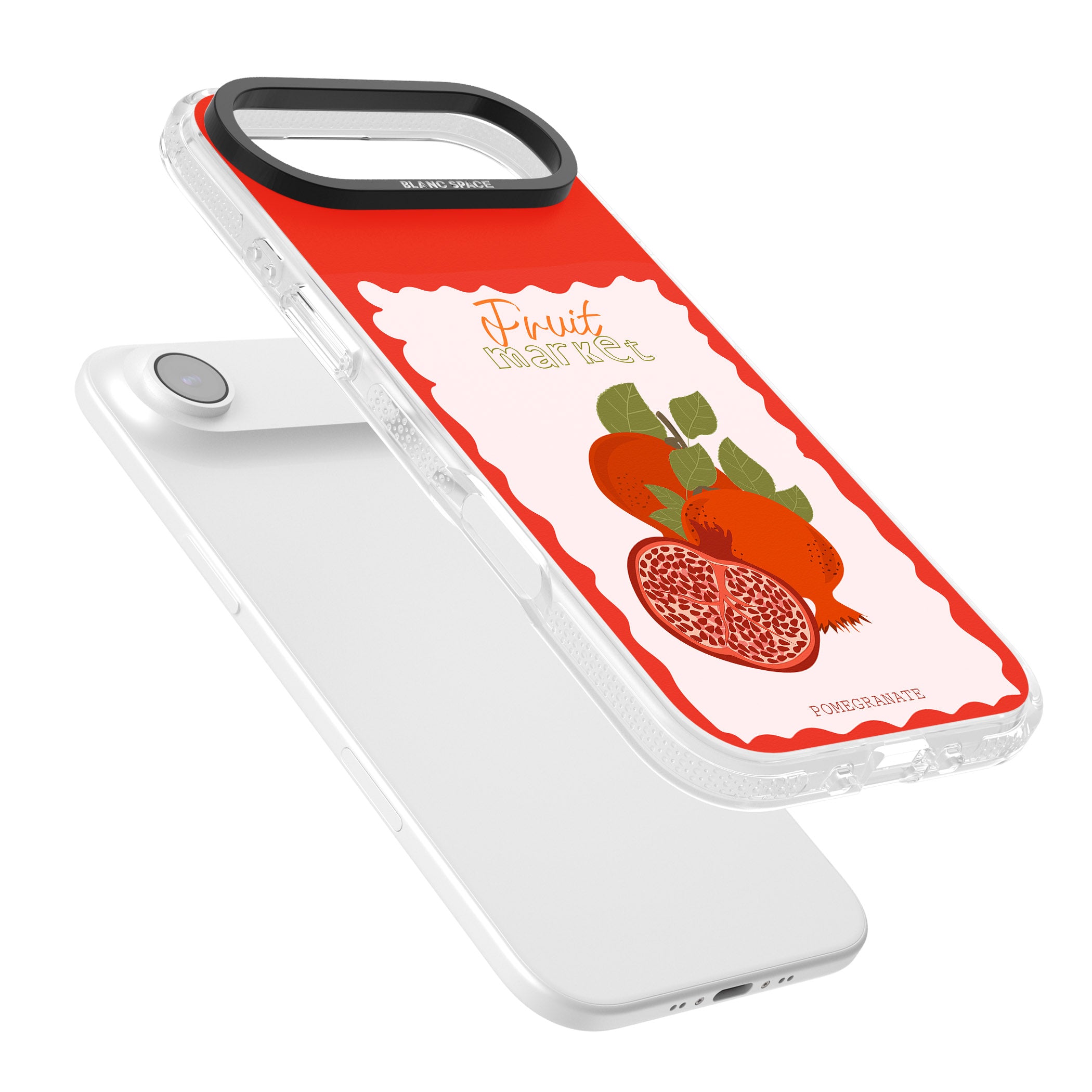 Fruit Market Pomegranate iPhone 17 Air Impact Air Clear Phone Case Colours