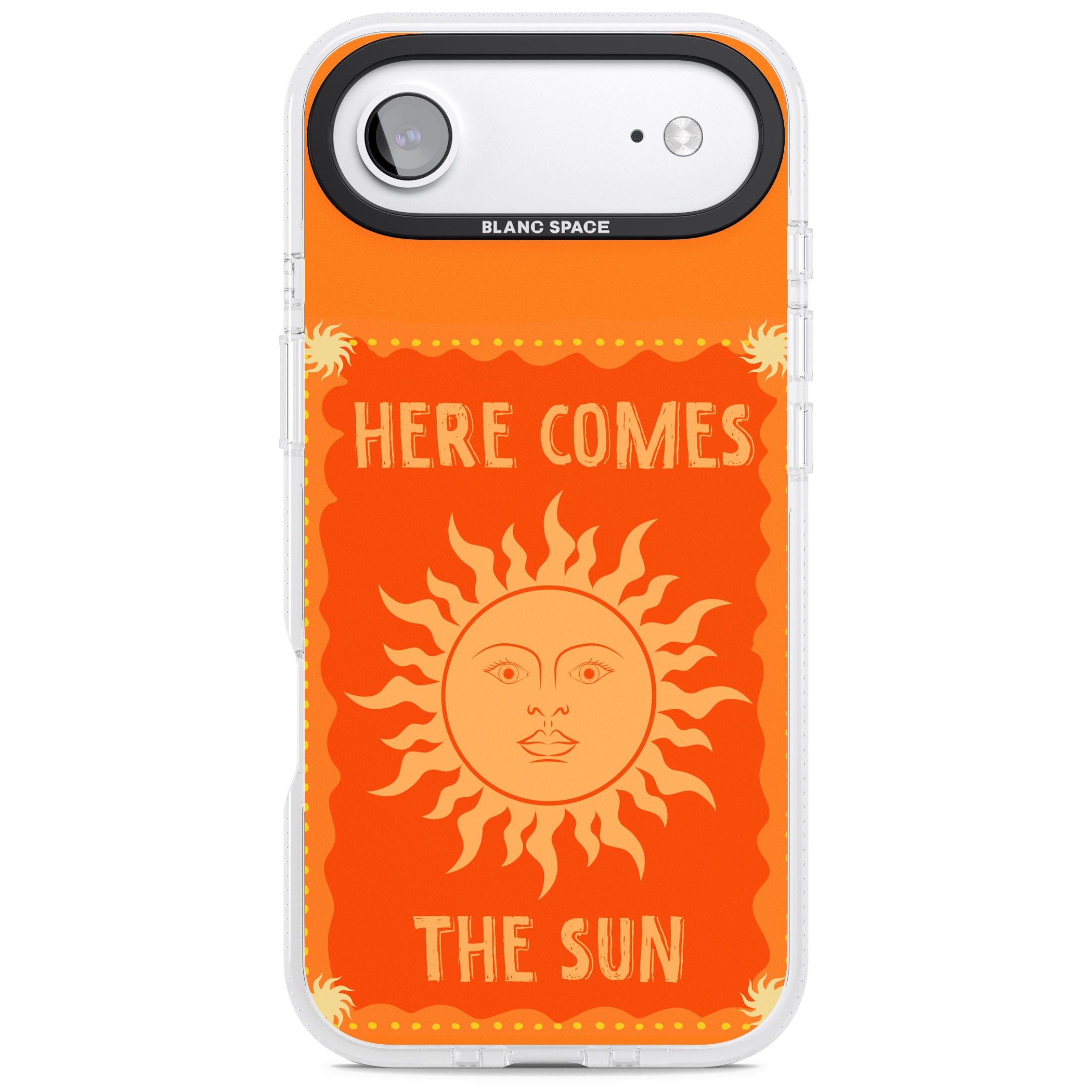 Retro Here Comes The Sun iPhone 17 Air Impact Air Clear Phone Case
