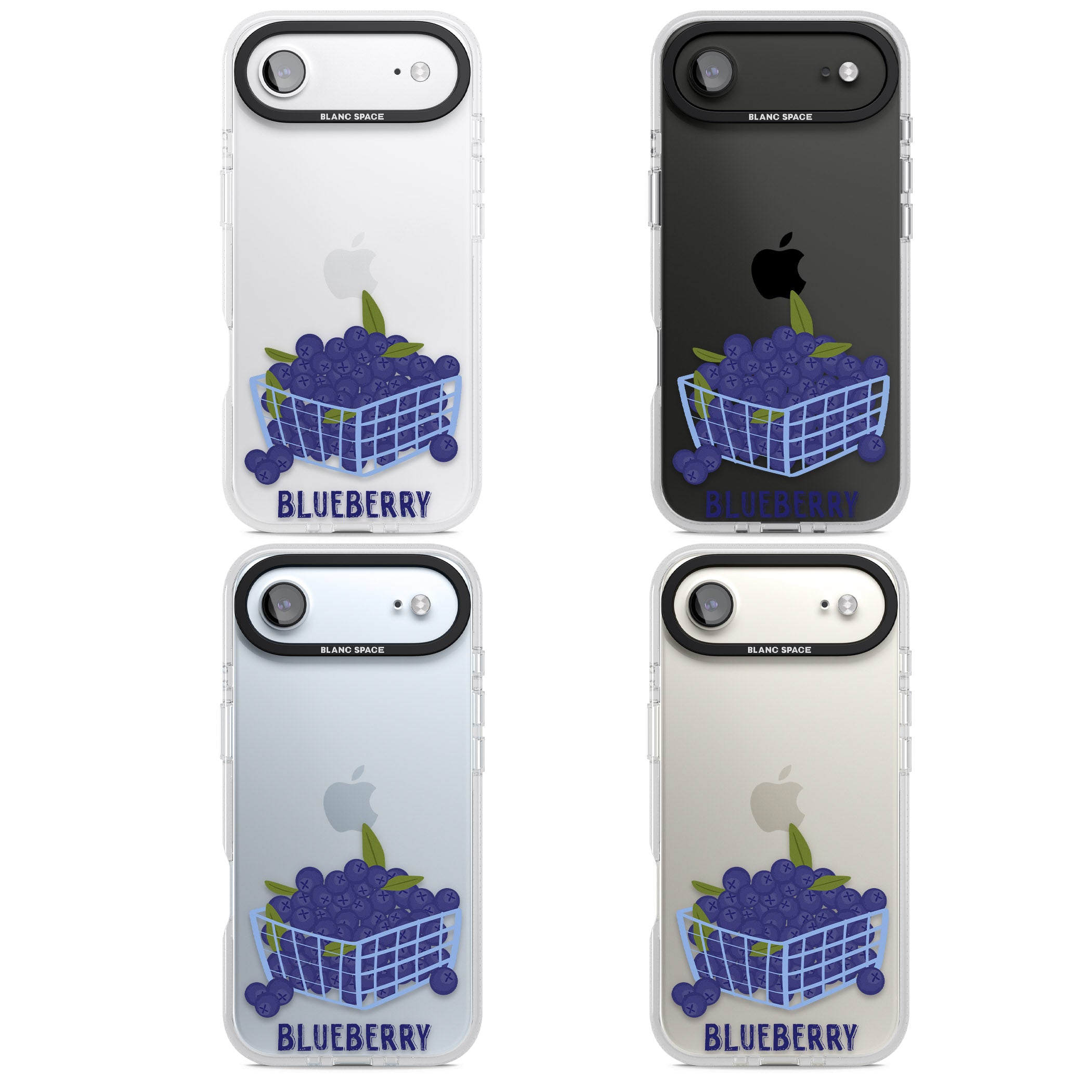 Blueberry Basket iPhone 17 Air Impact Air Clear Phone Case APT Impact Protection