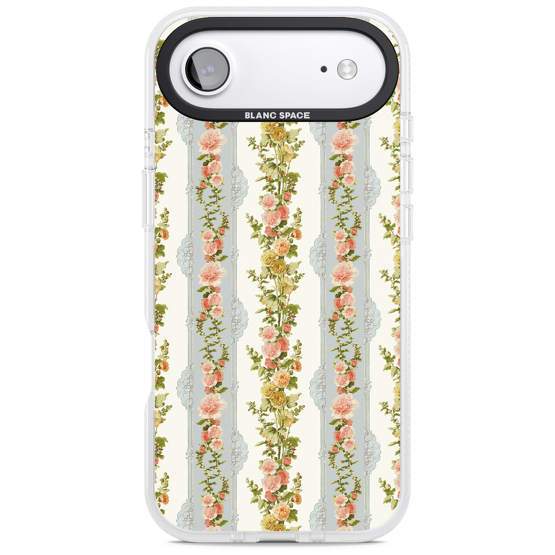 Vintage Floral Stripes iPhone 17 Air Impact Air Clear Phone Case