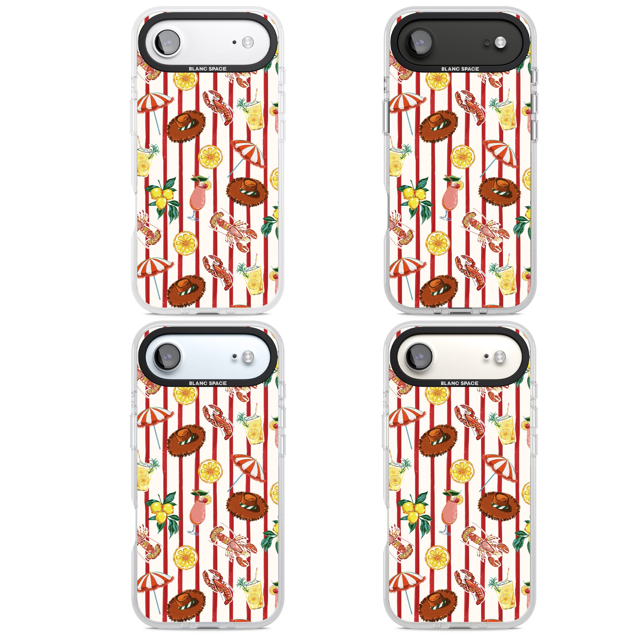Italian Beach Pattern iPhone 17 Air Impact Air Clear Phone Case APT Impact Protection