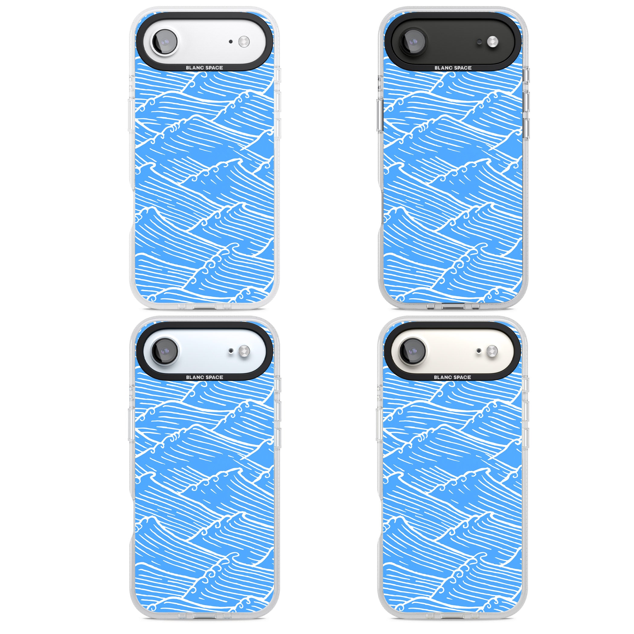 Waves Pattern iPhone 17 Air Impact Air Clear Phone Case APT Impact Protection