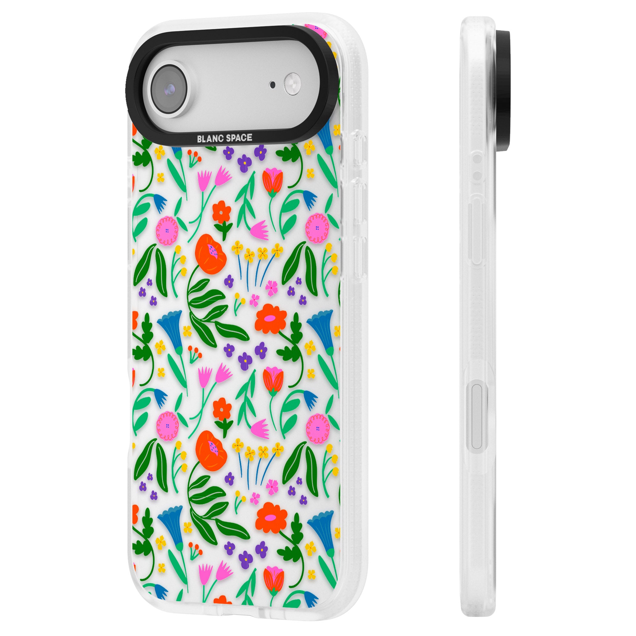 Summer Floral Fiesta iPhone 17 Air Impact Air Clear Phone Case Side Profile
