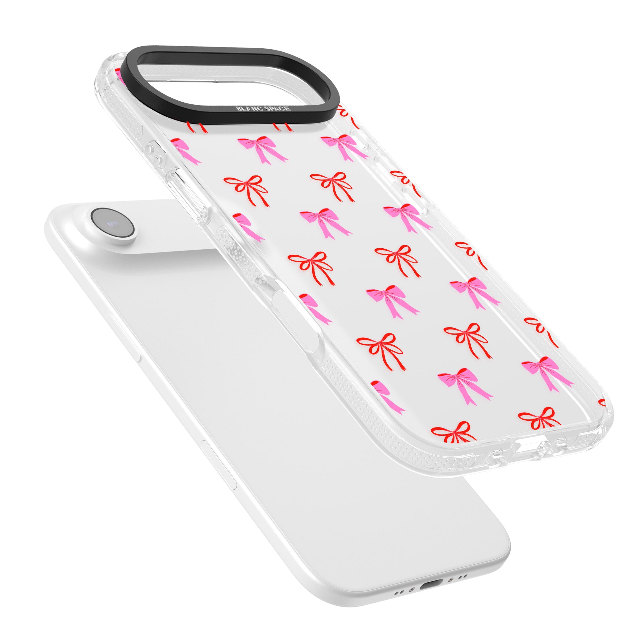 Cute Bow Pattern iPhone 17 Air Impact Air Clear Phone Case Colours