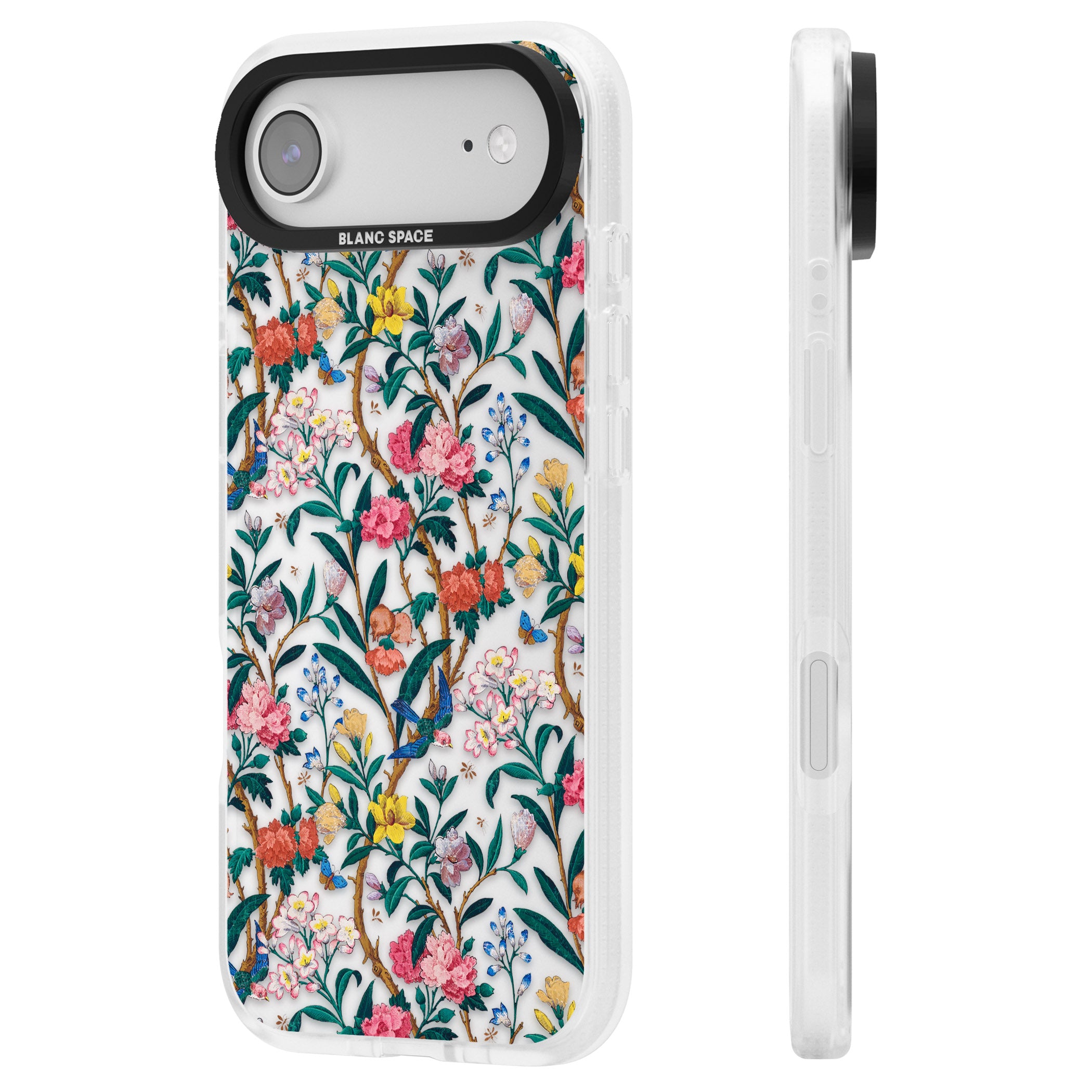 Vines & Flowers iPhone 17 Air Impact Air Clear Phone Case Side Profile