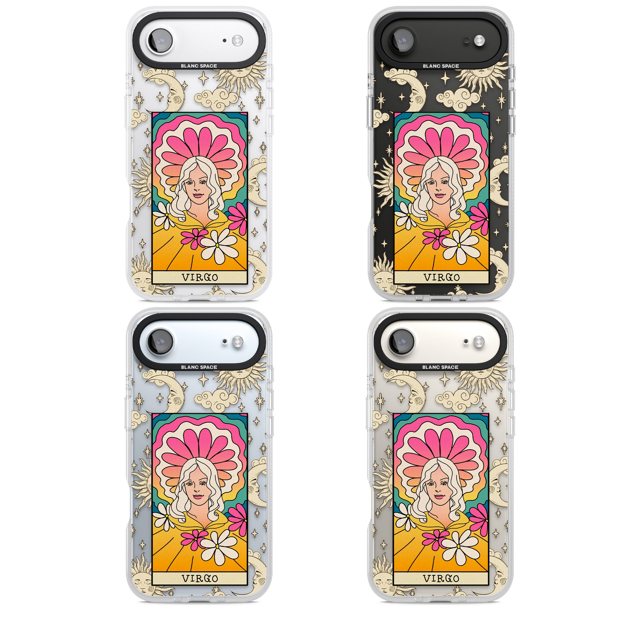 Celestial Zodiac Virgo iPhone 17 Air Impact Air Clear Phone Case APT Impact Protection