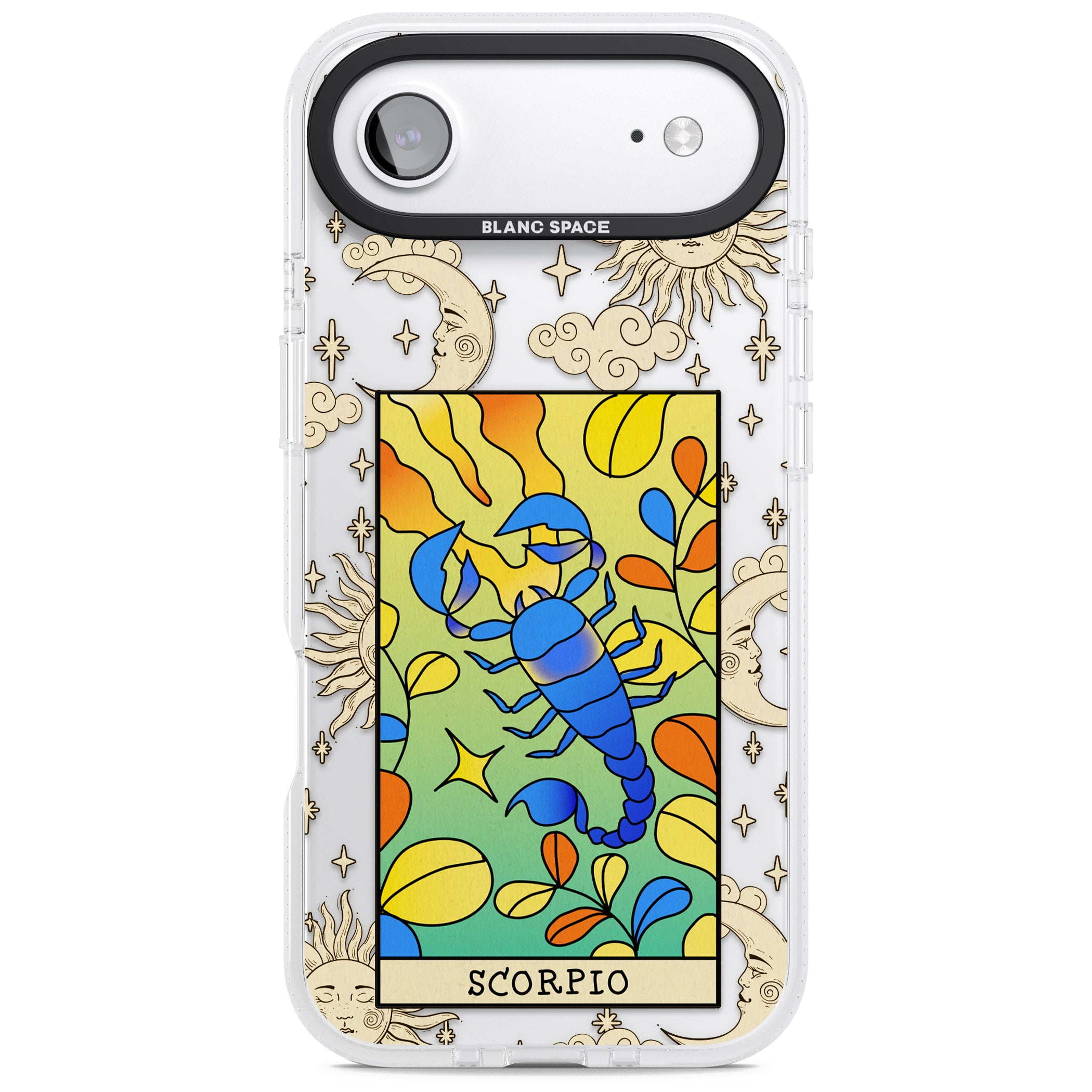 Celestial Zodiac Scorpio iPhone 17 Air Impact Air Clear Phone Case