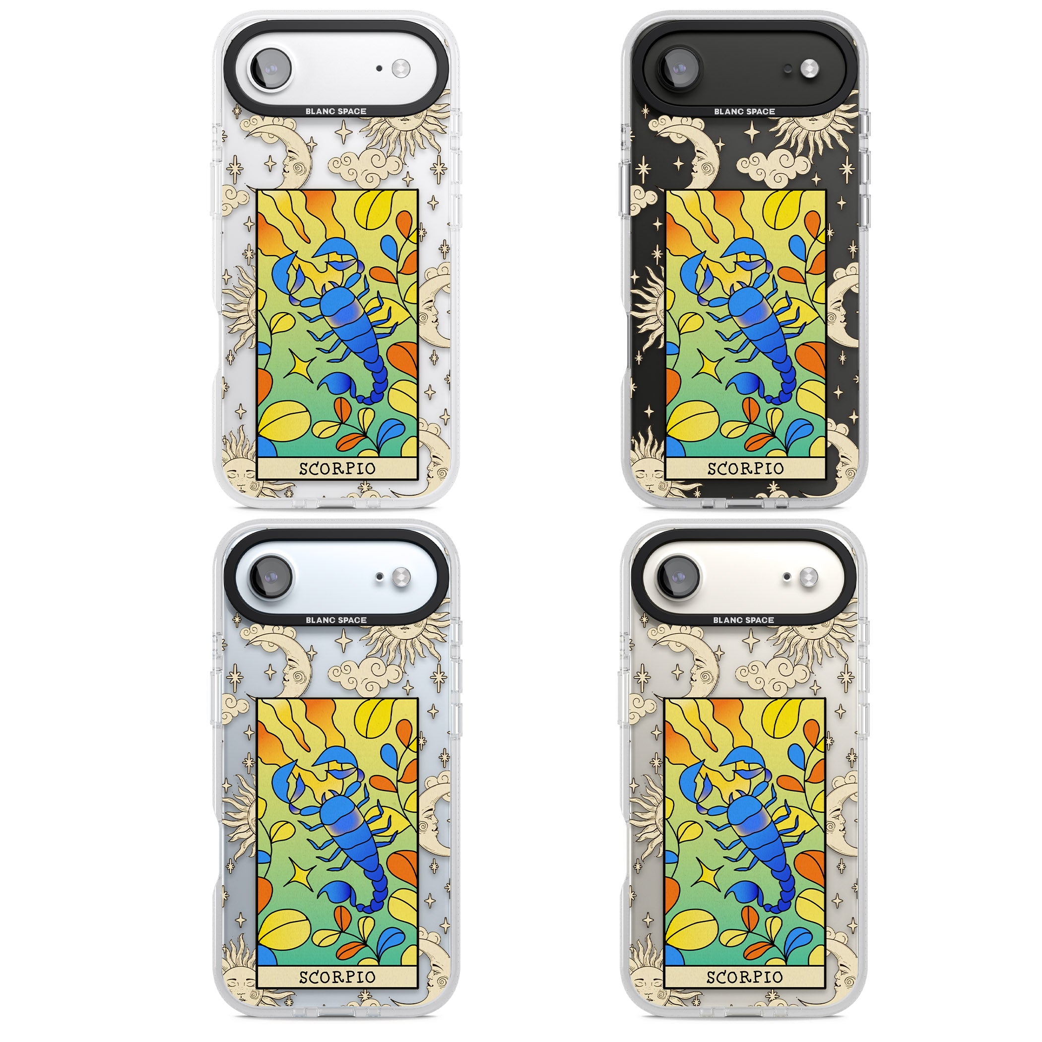 Celestial Zodiac Scorpio iPhone 17 Air Impact Air Clear Phone Case APT Impact Protection