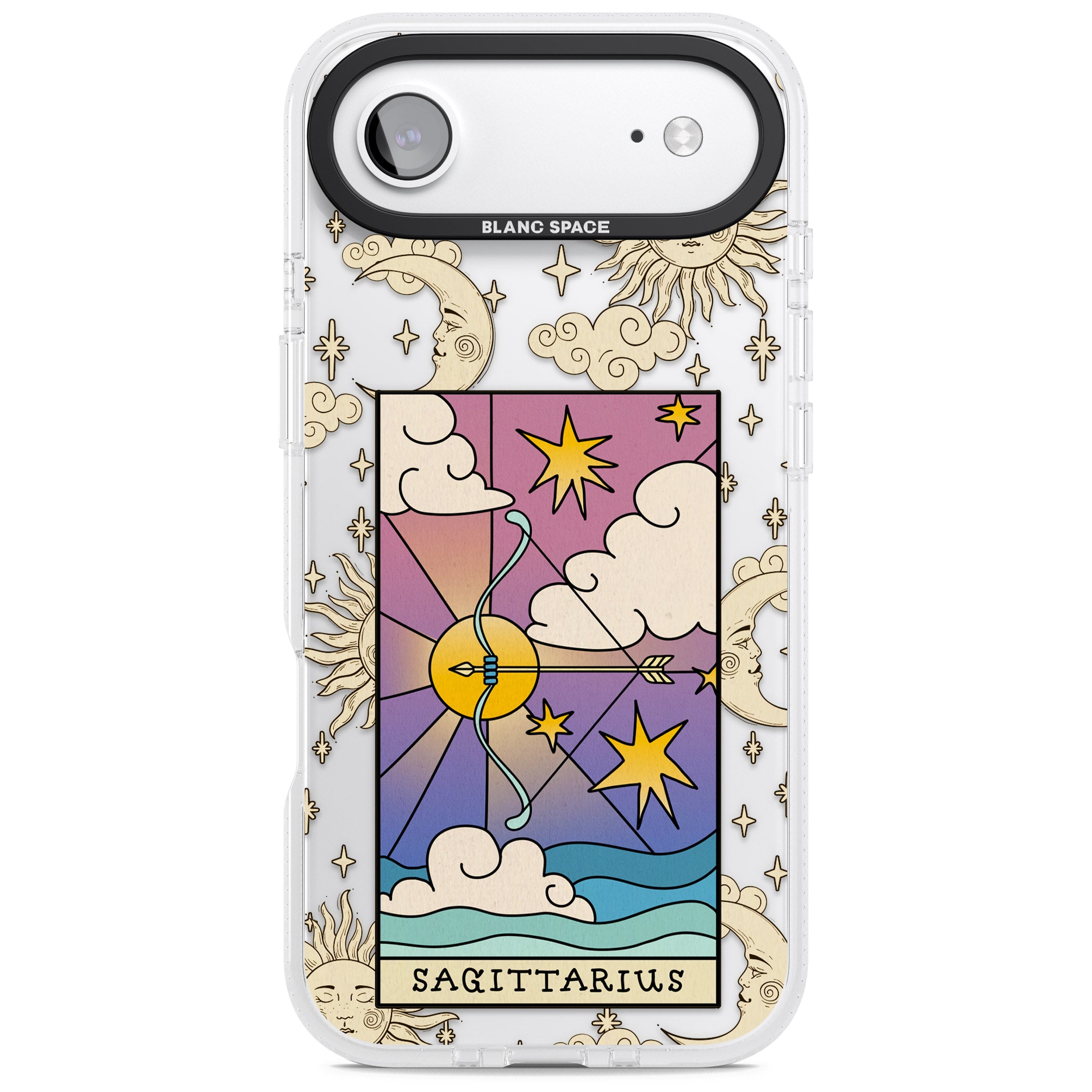 Celestial Zodiac Sagittarius iPhone 17 Air Impact Air Clear Phone Case