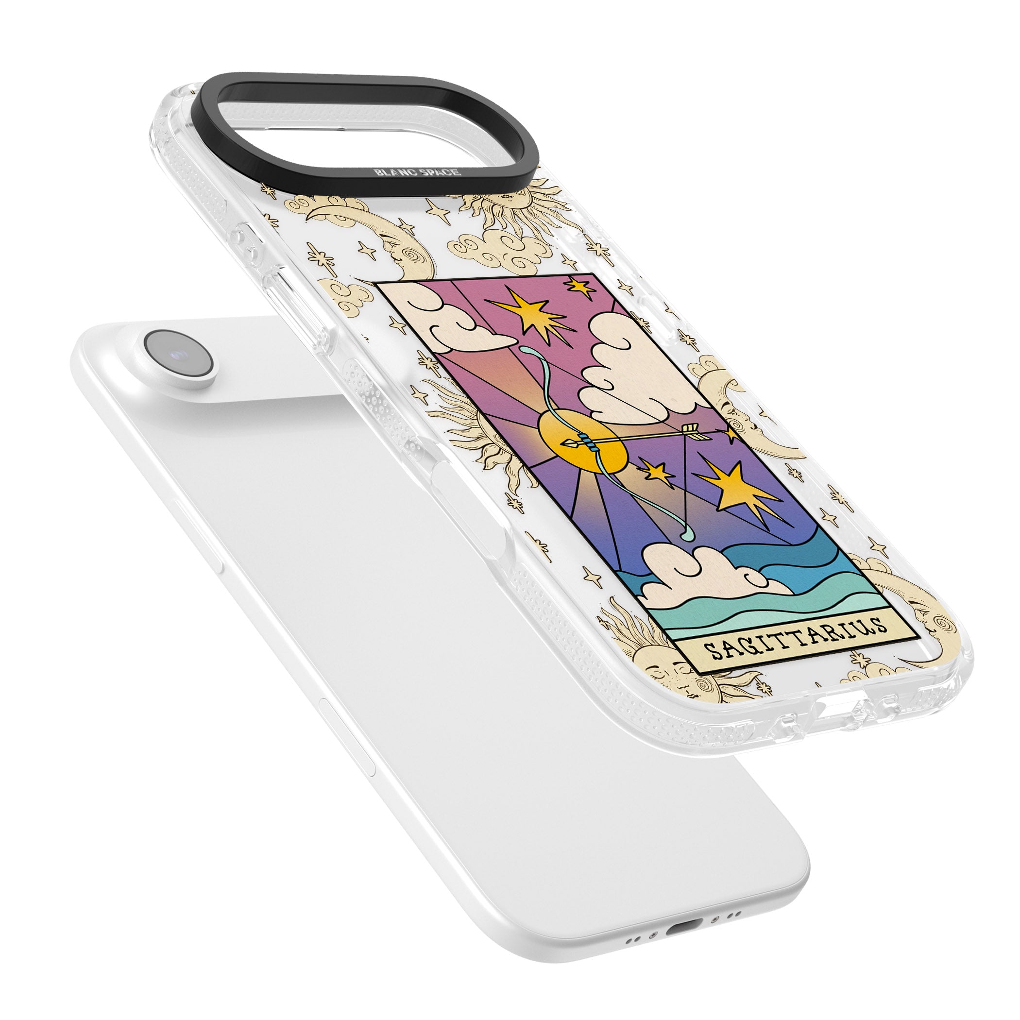 Celestial Zodiac Sagittarius iPhone 17 Air Impact Air Clear Phone Case Colours