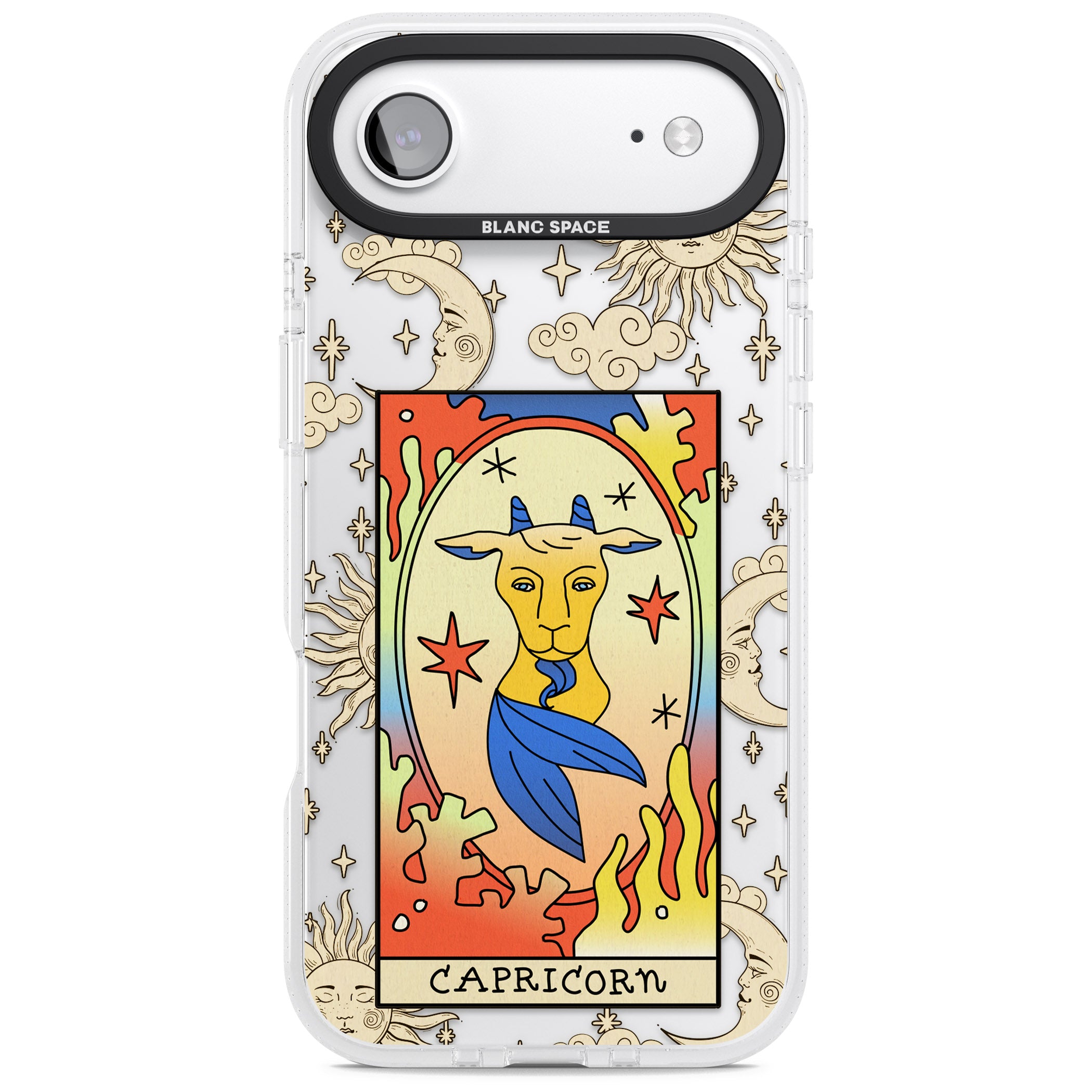 Celestial Zodiac Capricorn iPhone 17 Air Impact Air Clear Phone Case