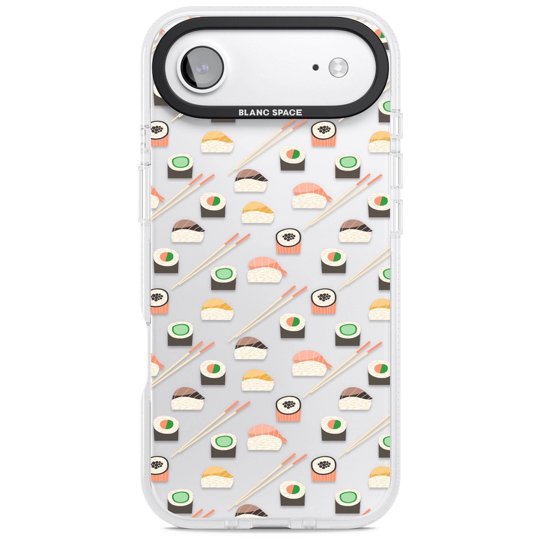 Sushi & Chopsticks Pattern iPhone 17 Air Impact Air Clear Phone Case