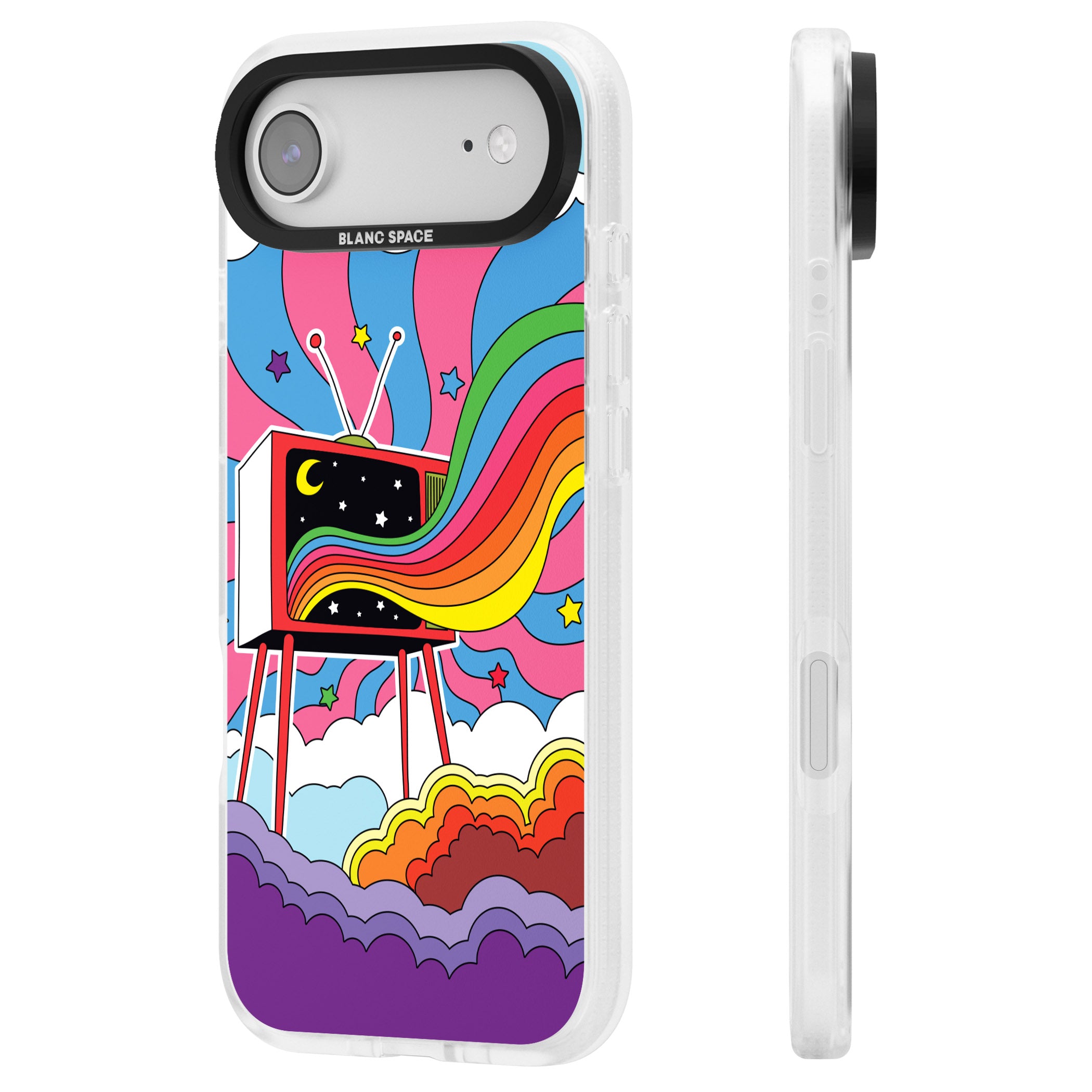 Tv Captivation iPhone 17 Air Impact Air Clear Phone Case Side Profile