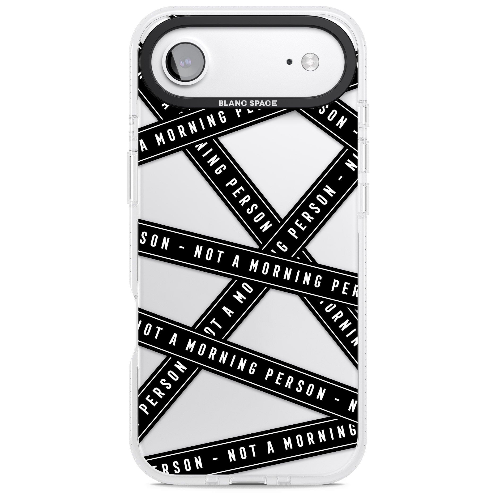 Not A Morning Person iPhone 17 Air Impact Air Clear Phone Case